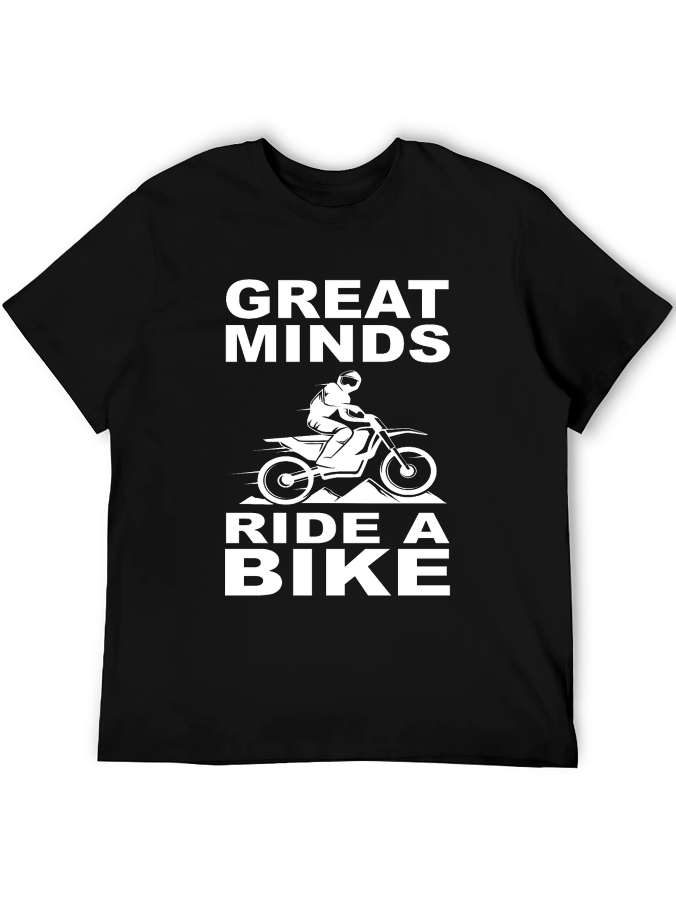 Great Minds Ride a Bike T-Shirt - Black