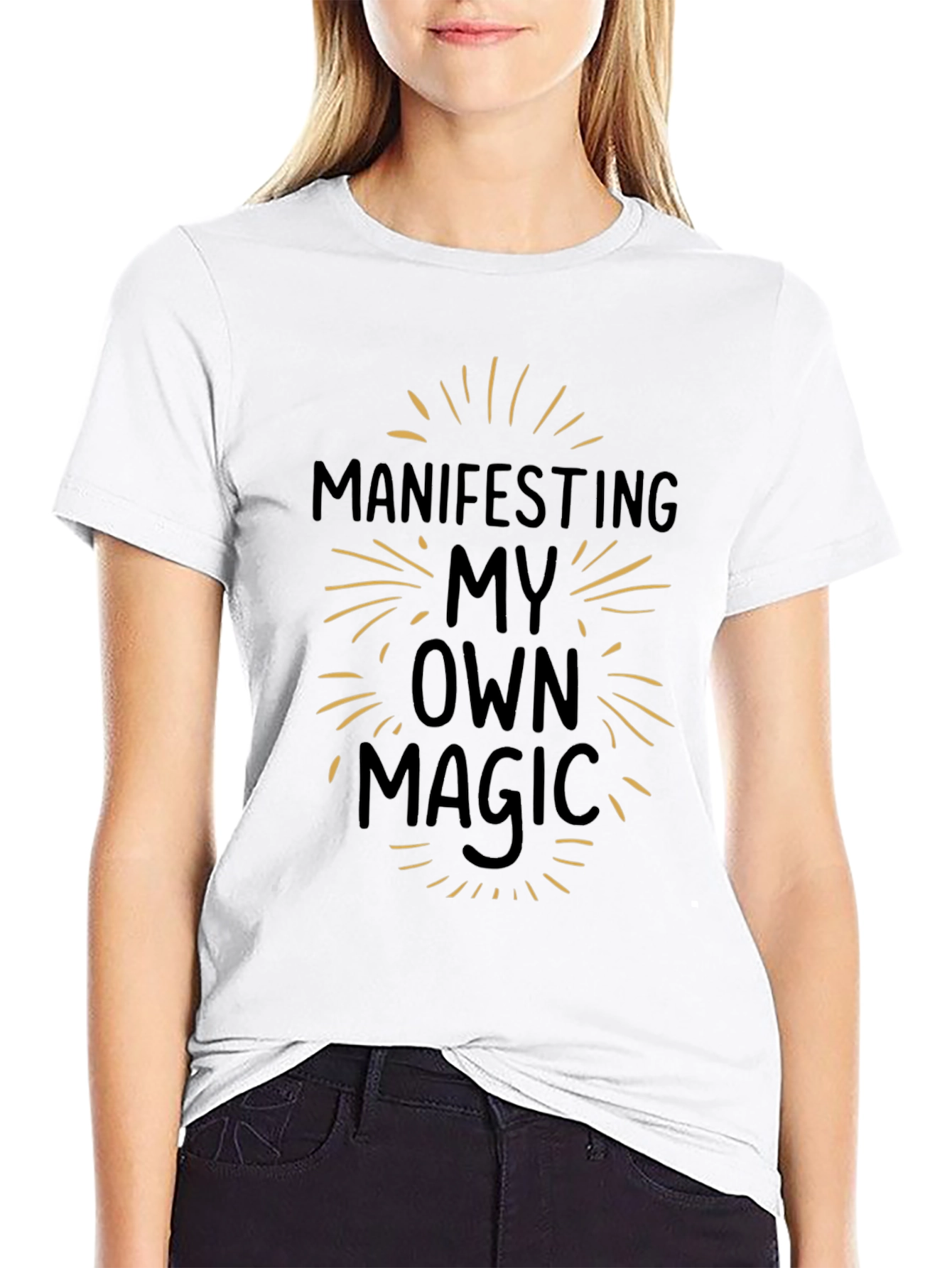 Manifesting My Own Magic Graphic Tee - Black