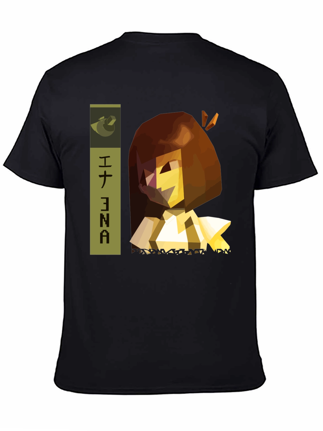 Abstract Graphic Black T-Shirt