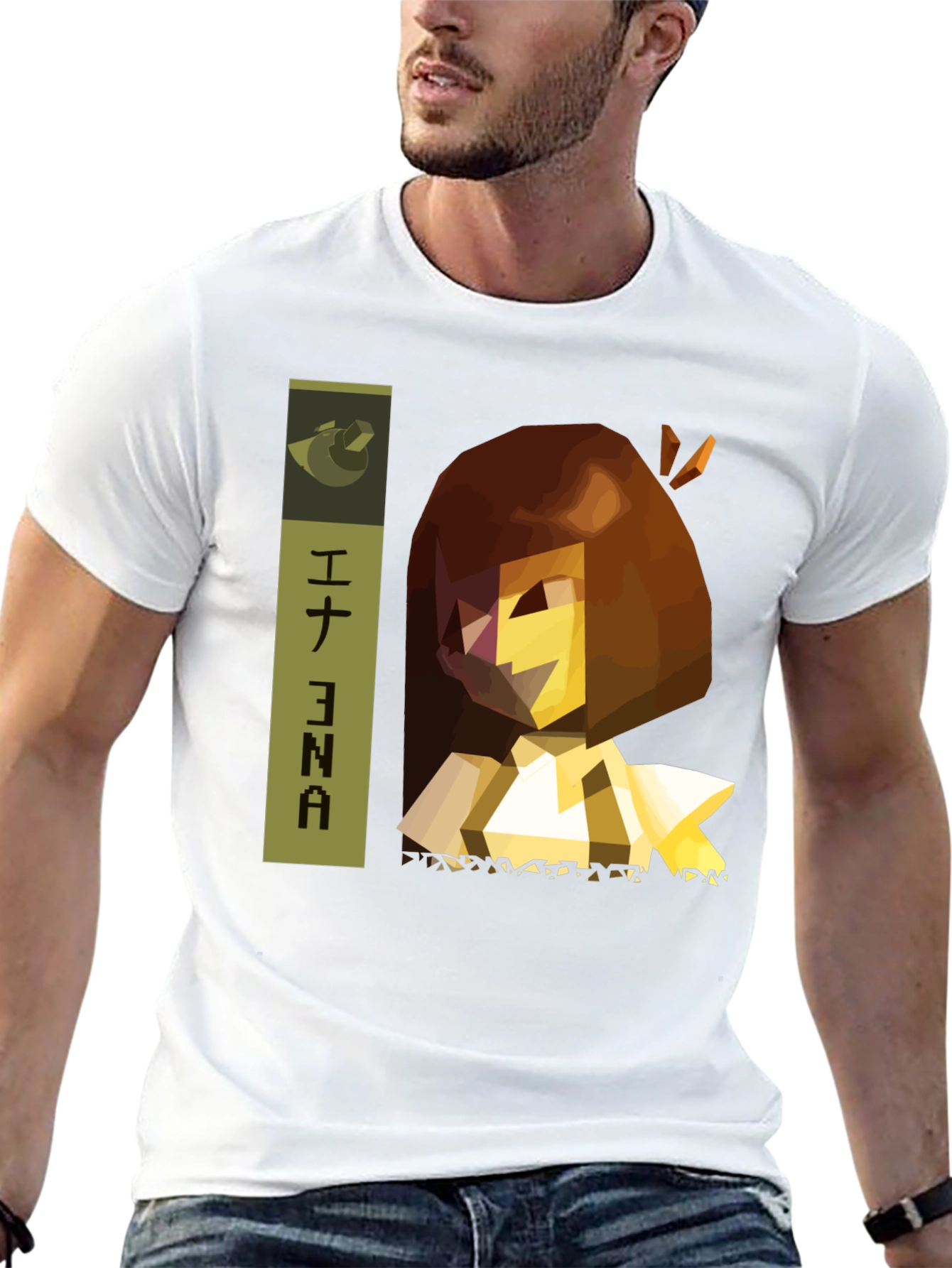Abstract Graphic Black T-Shirt