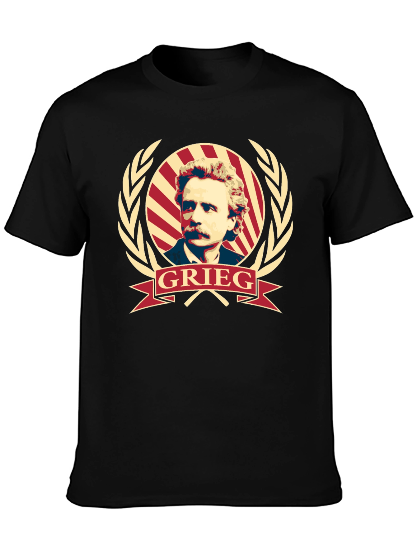 Grieg Portrait T-Shirt - Classic Composer Tee
