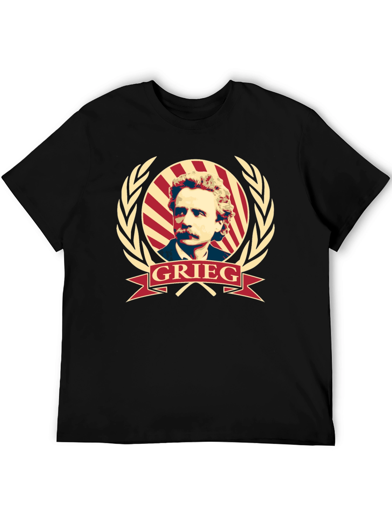 Grieg Portrait T-Shirt - Classic Composer Tee