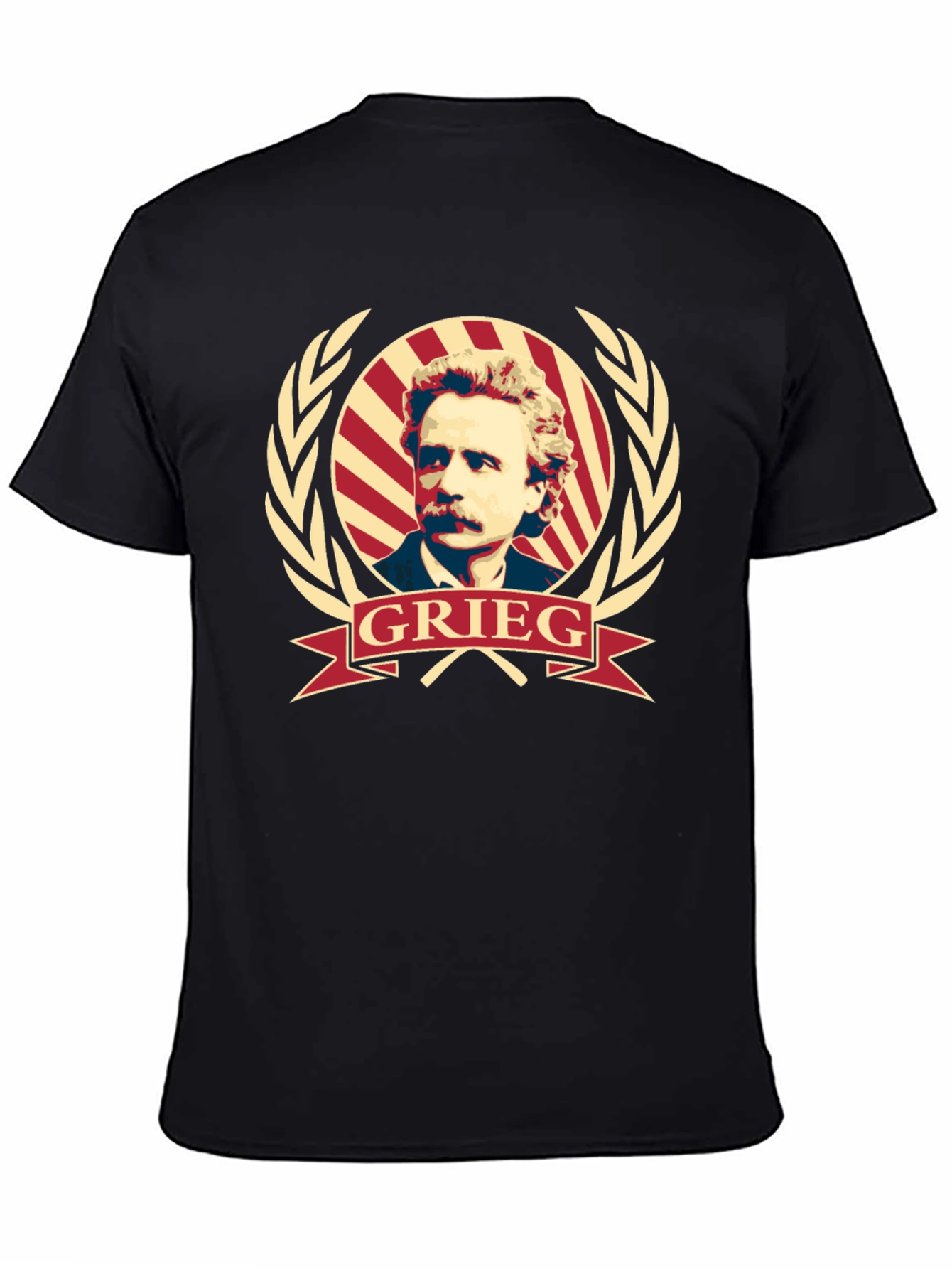 Grieg Portrait T-Shirt - Classic Composer Tee