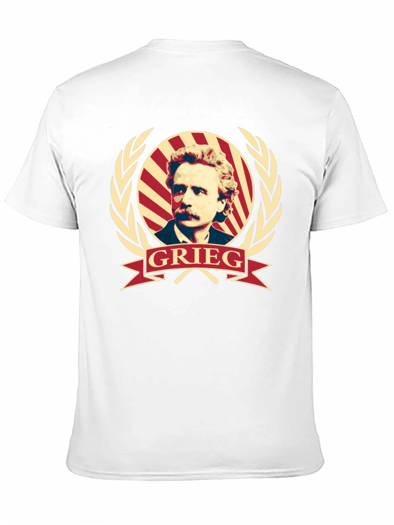 Grieg Portrait T-Shirt - Classic Composer Tee