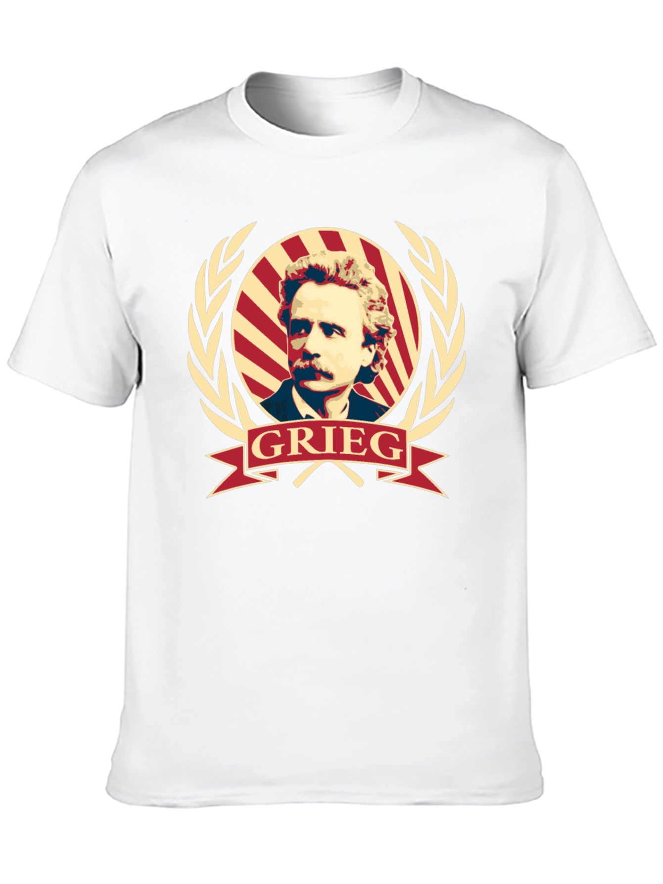 Grieg Portrait T-Shirt - Classic Composer Tee