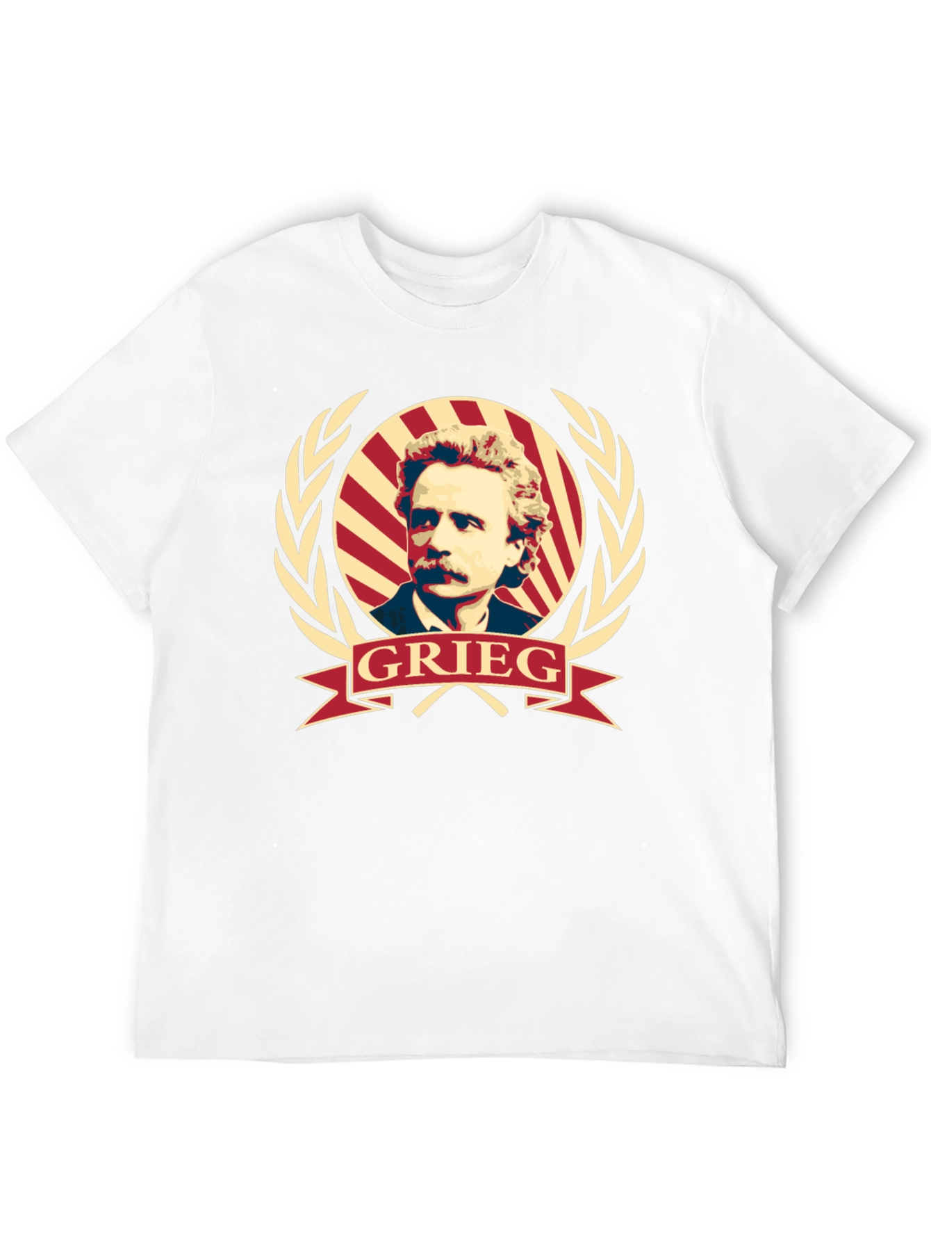 Grieg Portrait T-Shirt - Classic Composer Tee