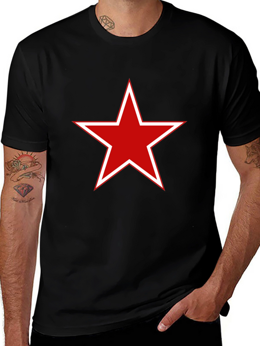 Red Star Graphic Tee - Stylish Casual Comfort