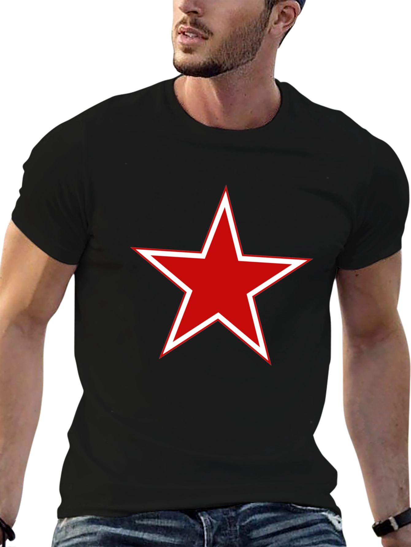 Red Star Graphic Tee - Stylish Casual Comfort