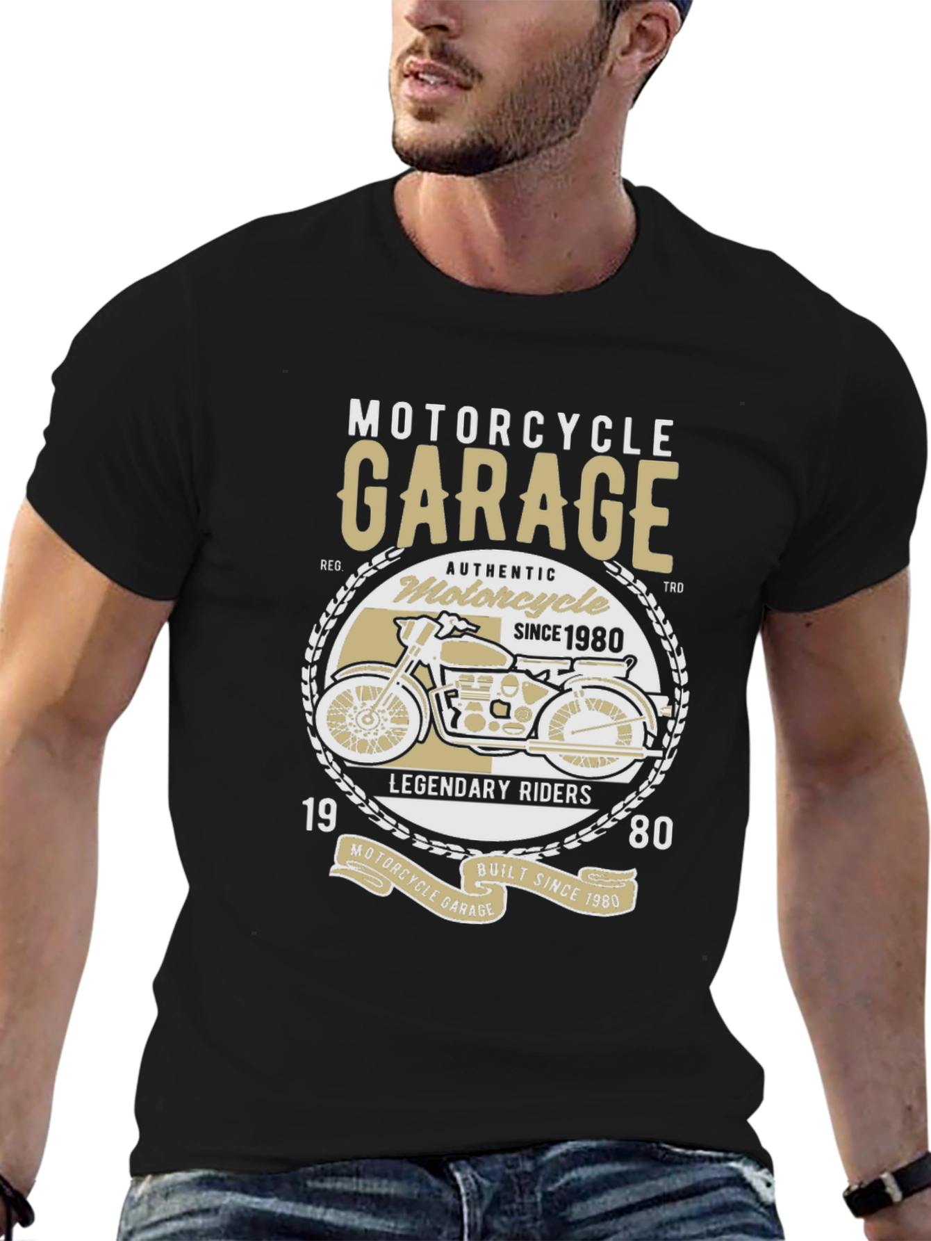 Motorcycle Garage T-Shirt - Legendary Riders Tee