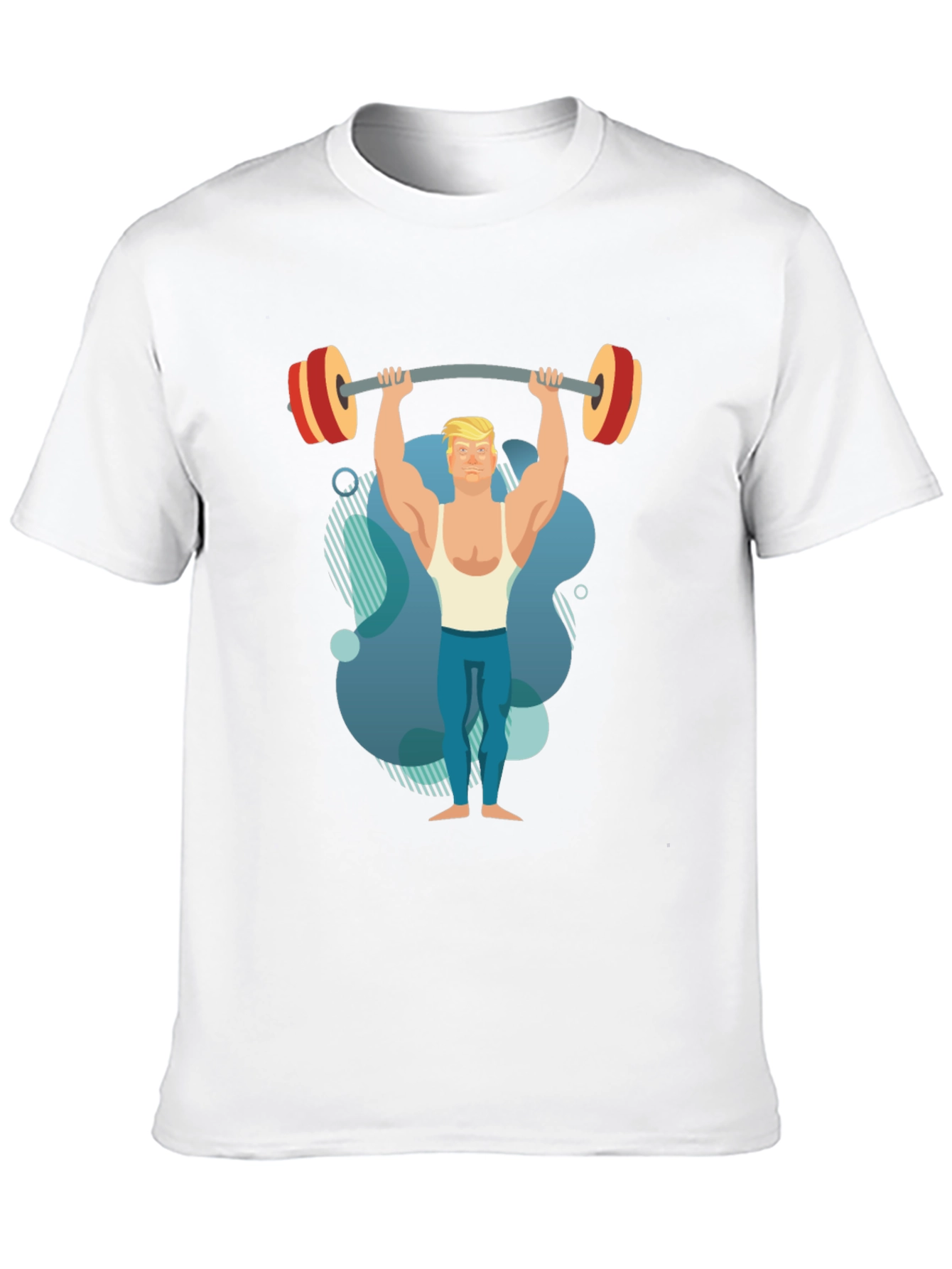 Weightlifter Graphic Tee - Black Cotton Shirt