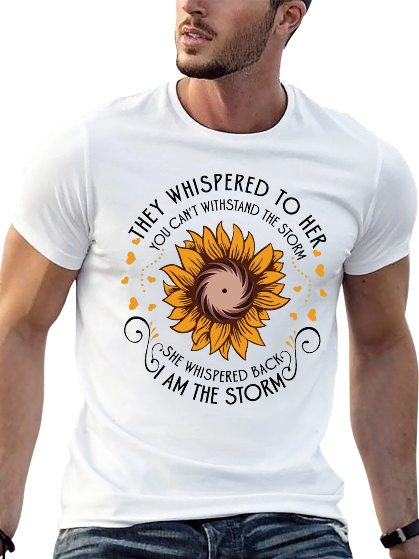 I Am The Storm Sunflower Graphic Tee