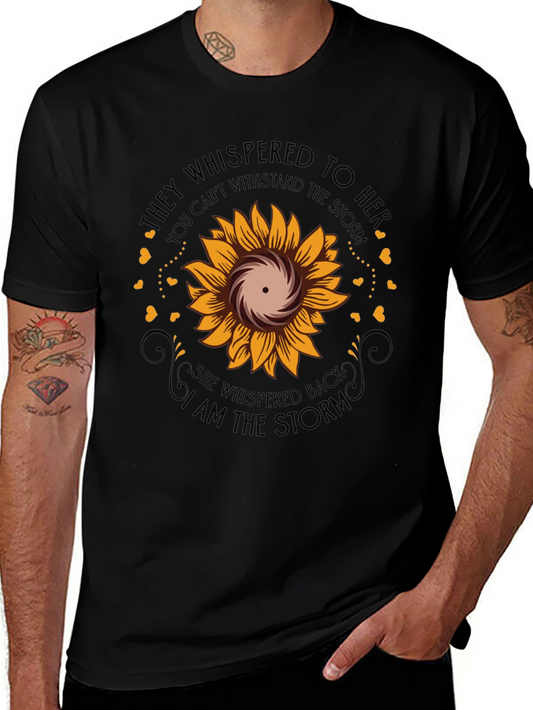 I Am The Storm Sunflower Graphic Tee
