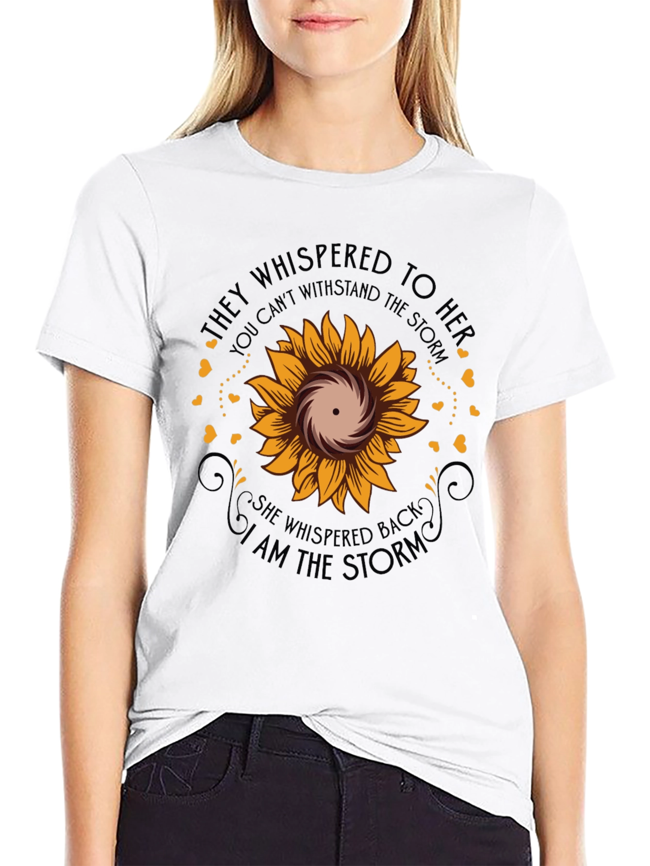 I Am The Storm Sunflower Graphic Tee
