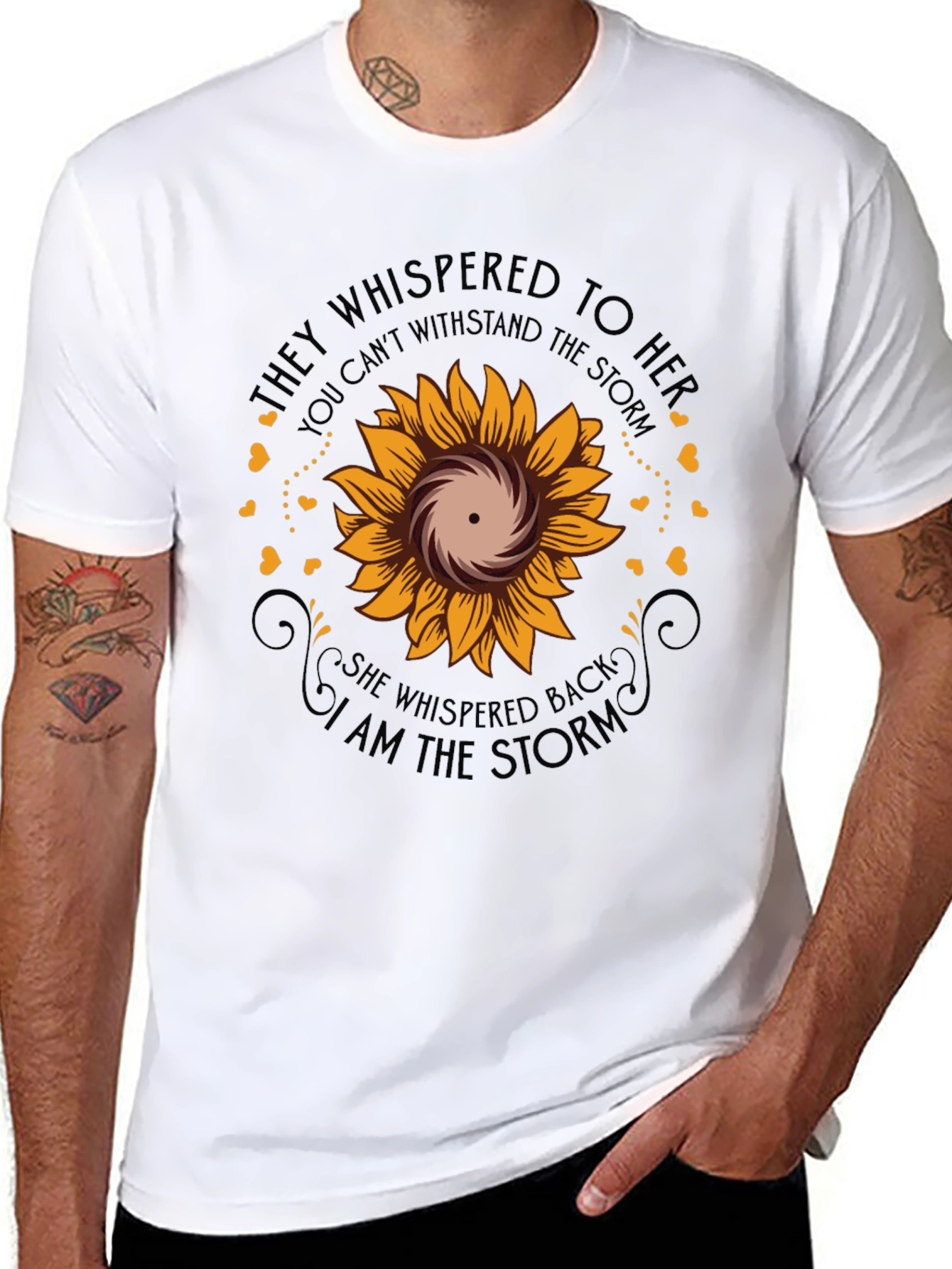 I Am The Storm Sunflower Graphic Tee