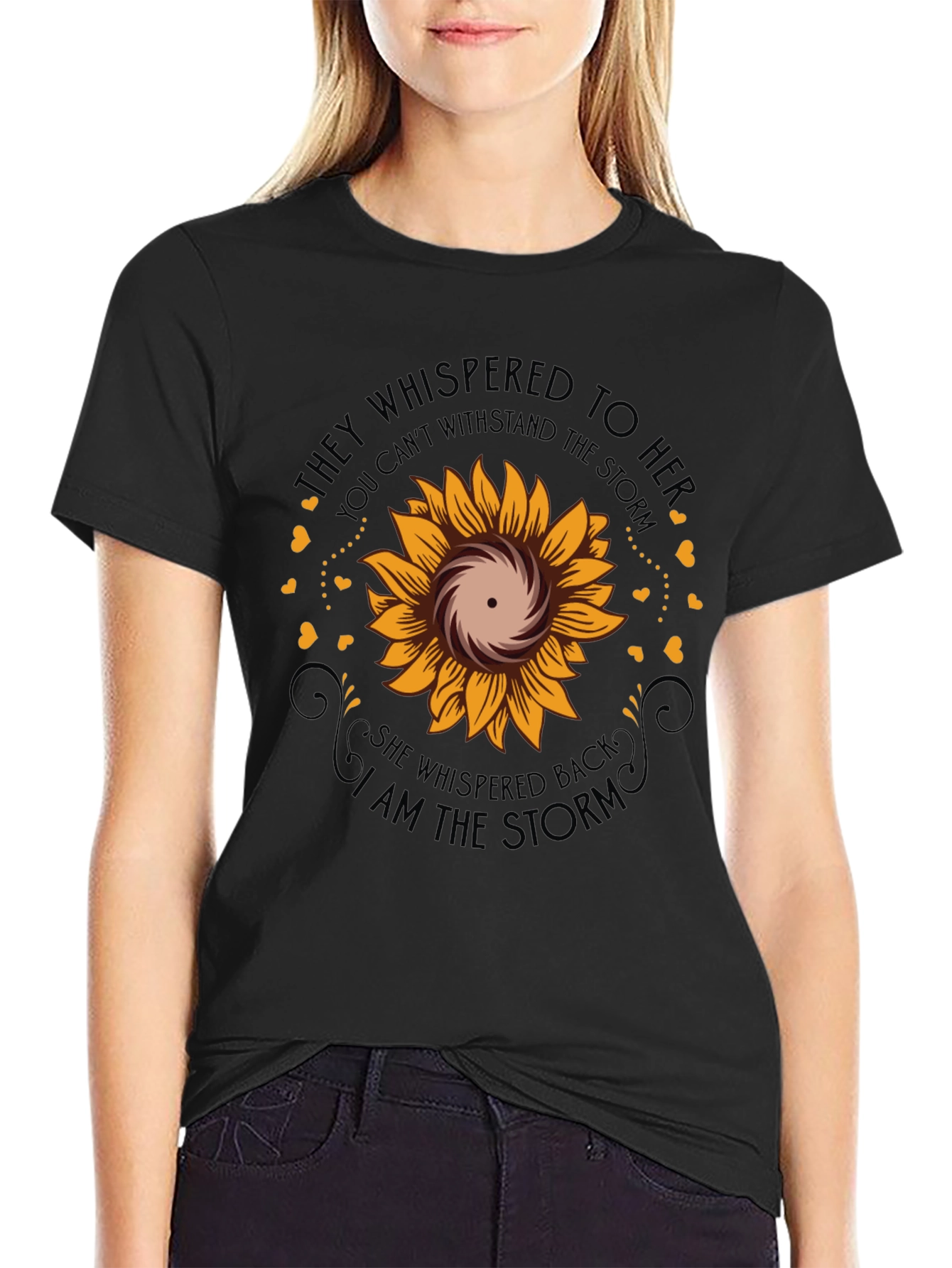 I Am The Storm Sunflower Graphic Tee
