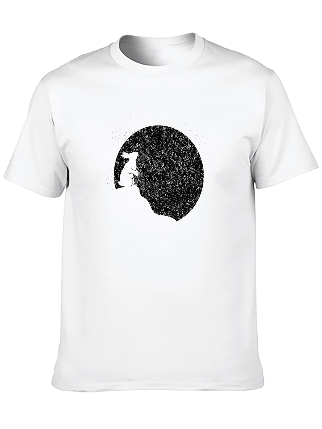 Black Rabbit Moon Graphic T-Shirt