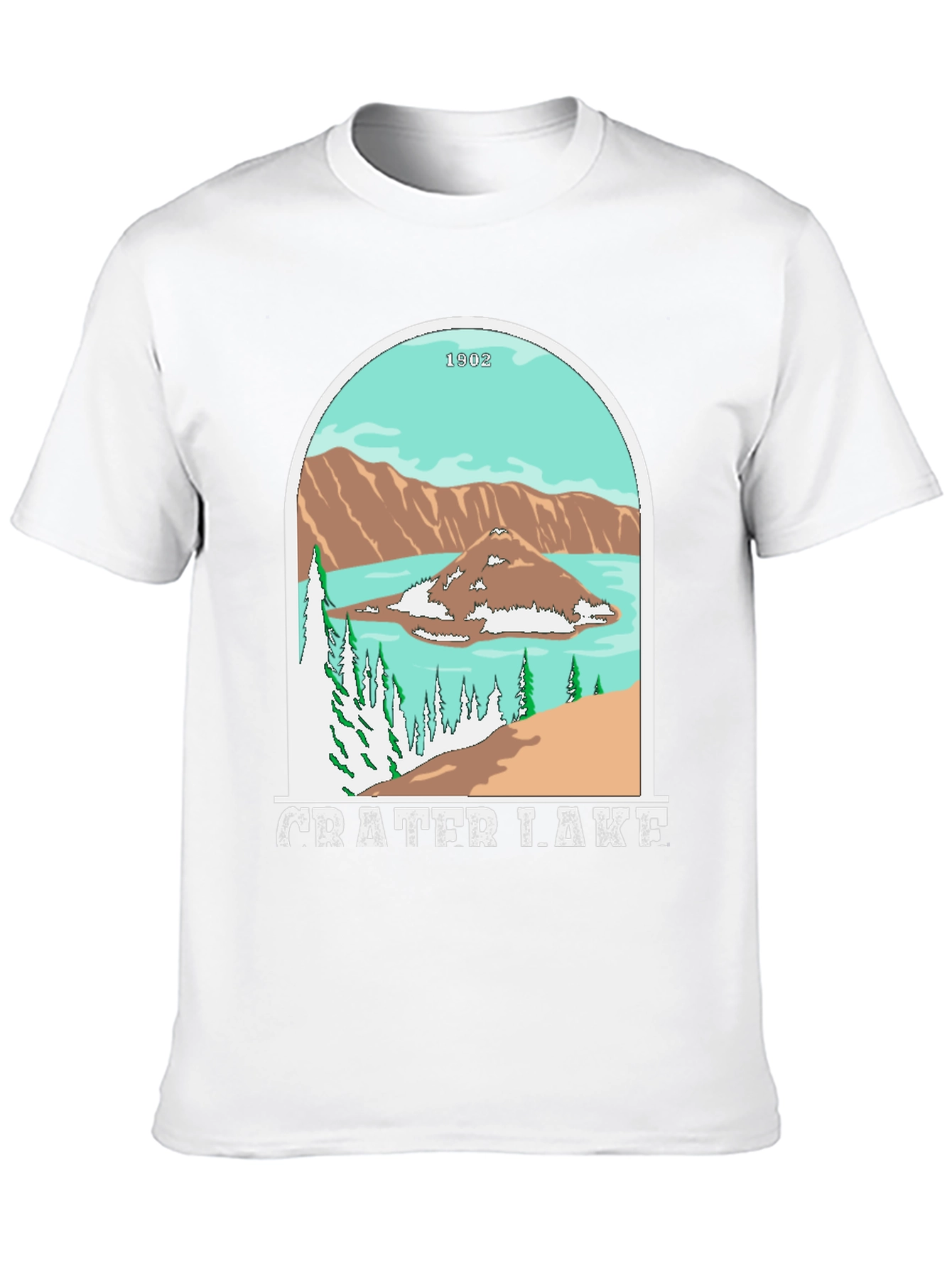 Crater Lake Black Graphic Tee