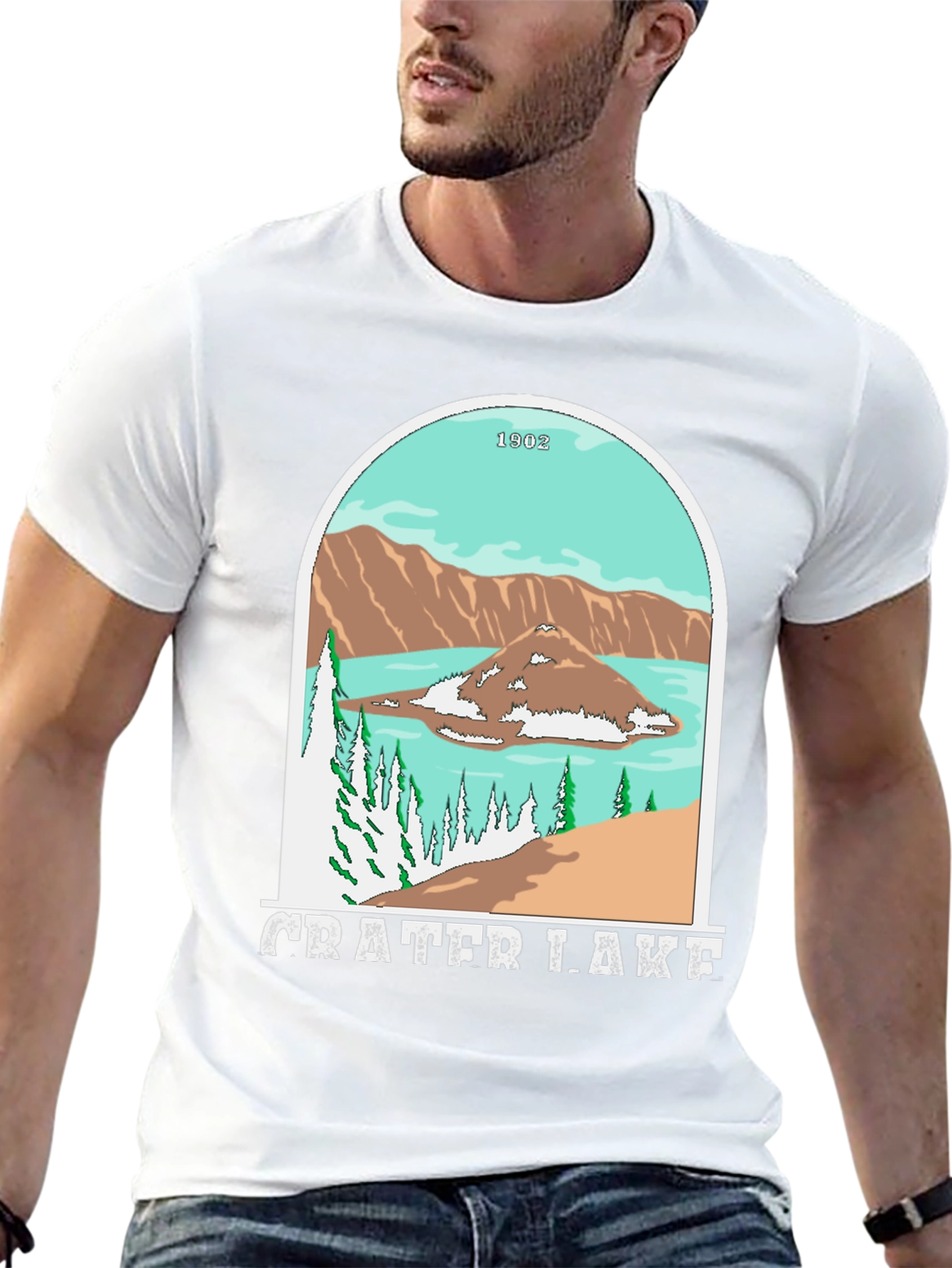 Crater Lake Black Graphic Tee