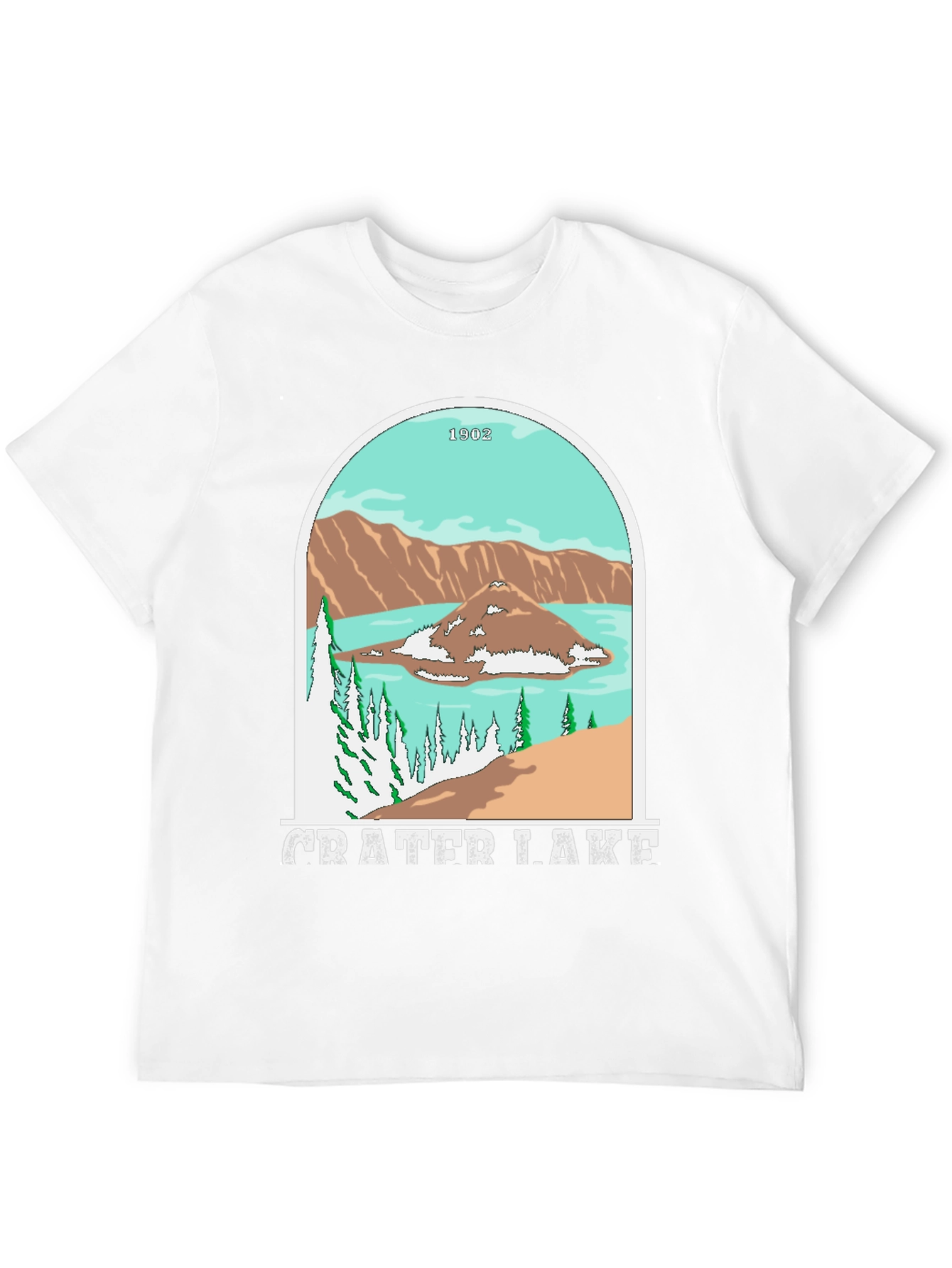 Crater Lake Black Graphic Tee