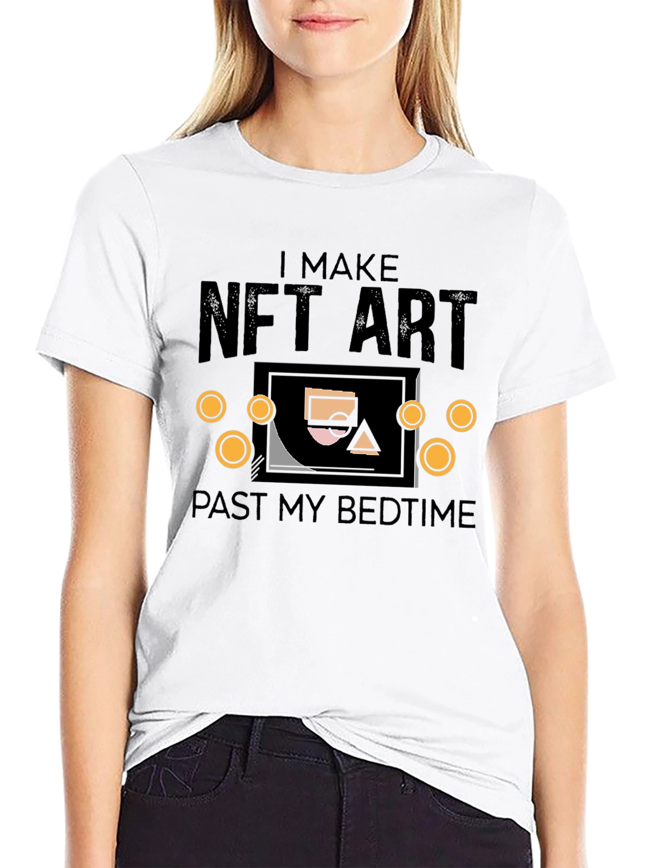 I Make NFT Art Black T-Shirt