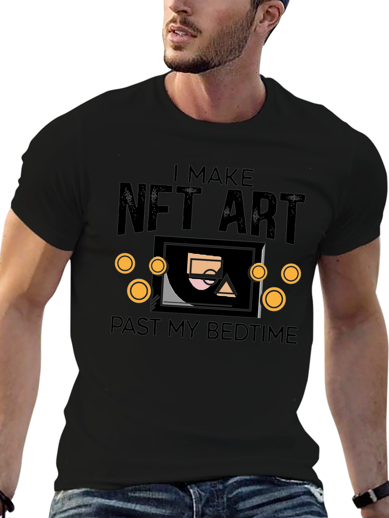 I Make NFT Art Black T-Shirt
