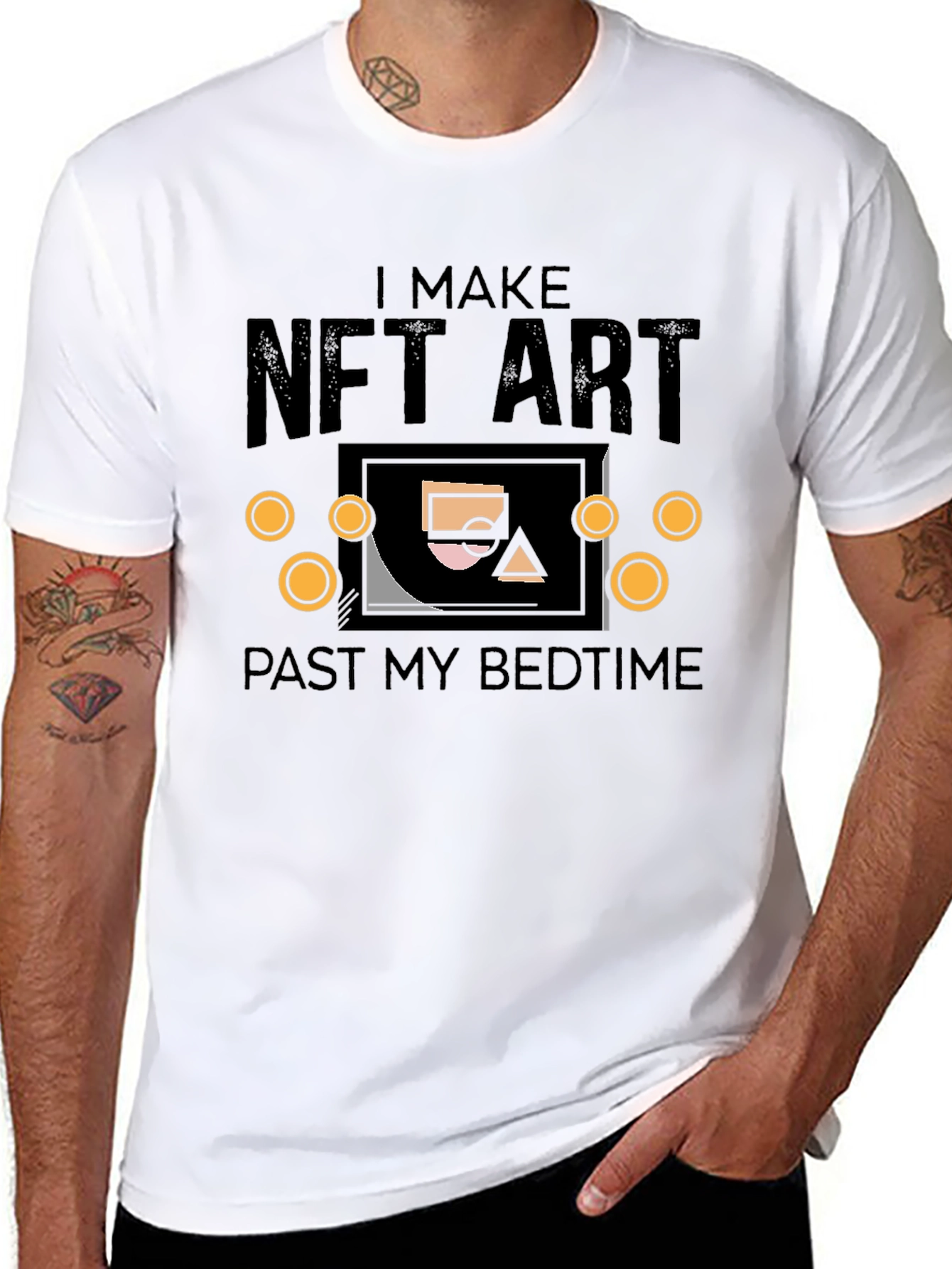 I Make NFT Art Black T-Shirt