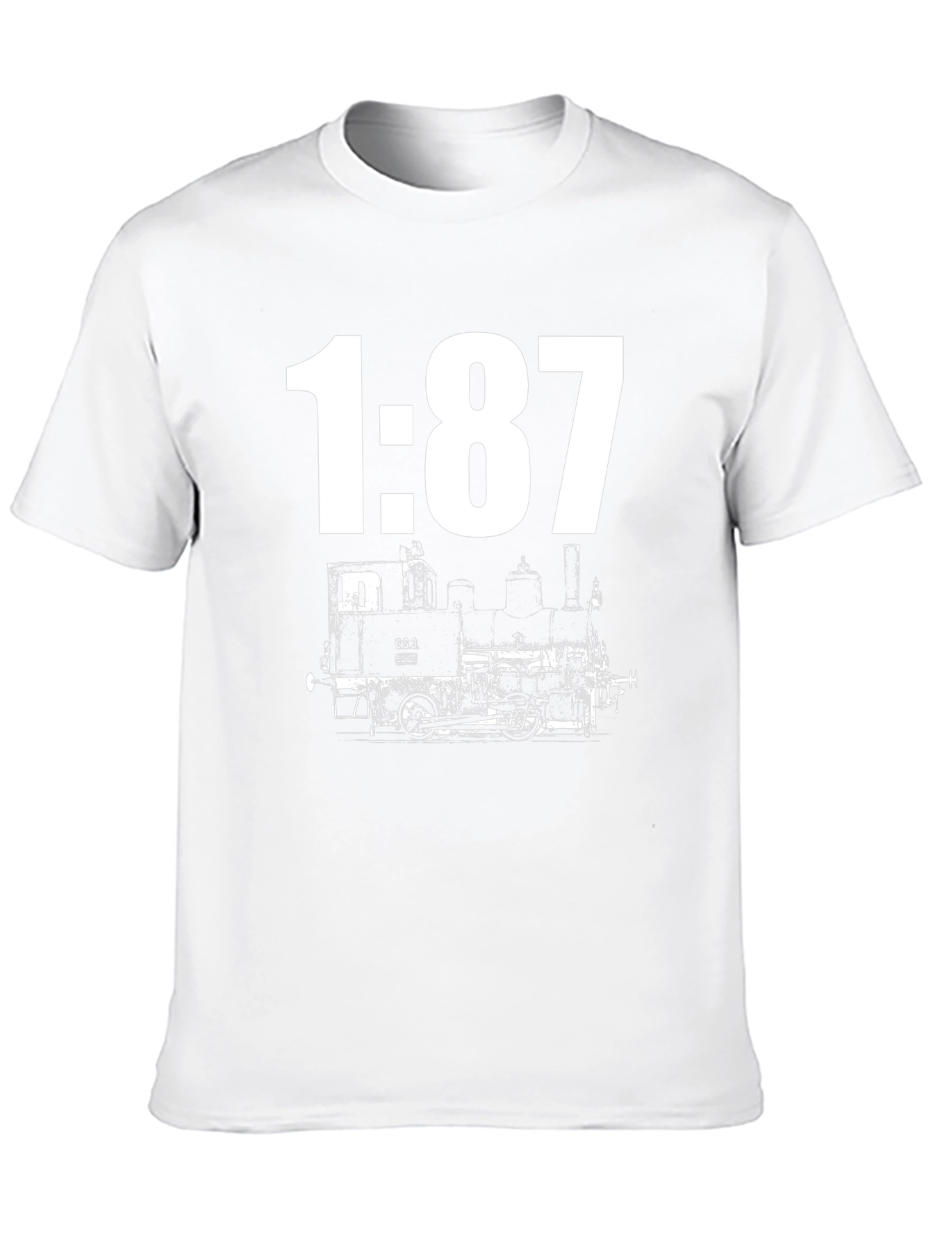 Train 1:87 Scale Graphic Tee - Black Cotton Blend
