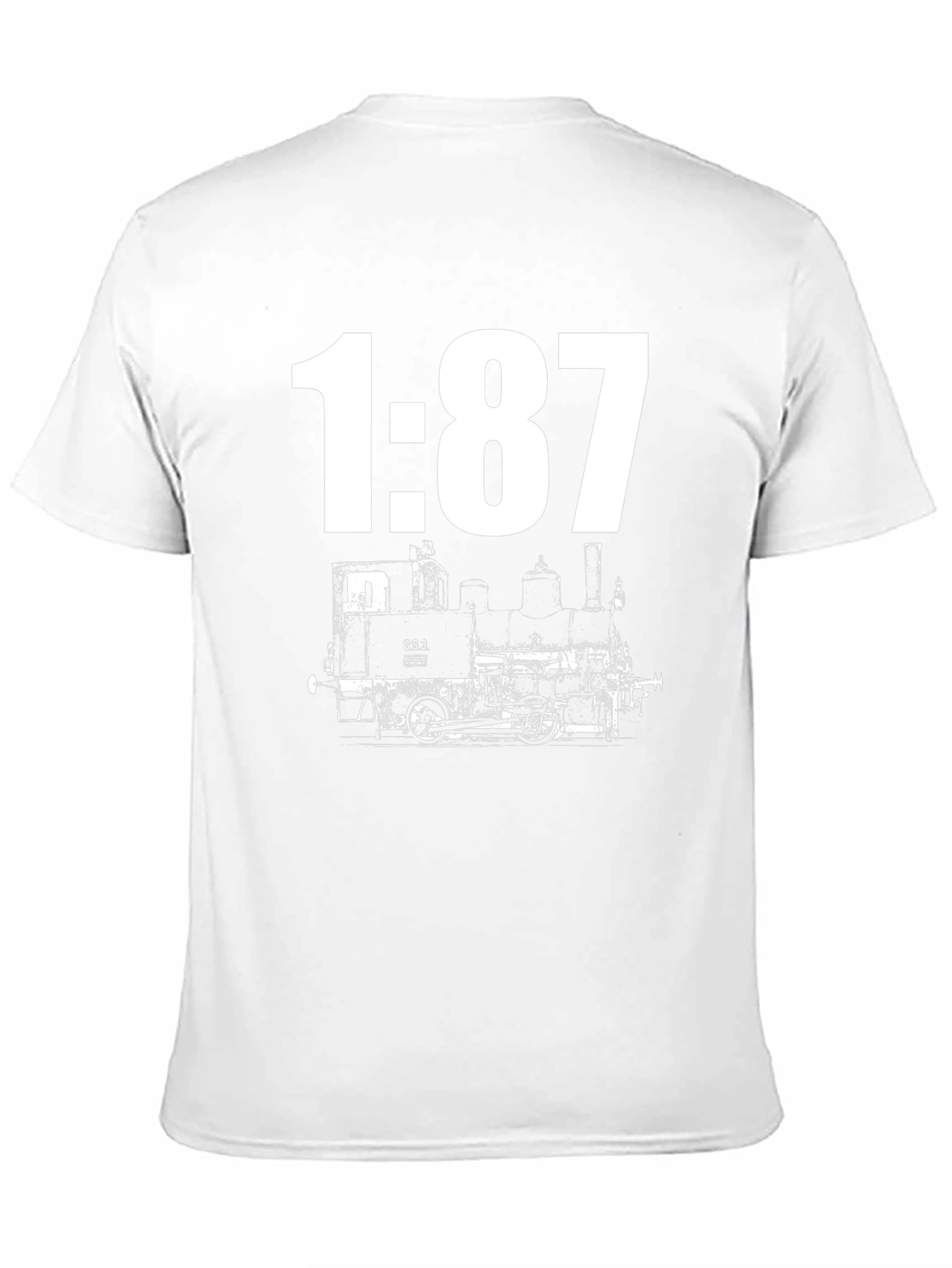 Train 1:87 Scale Graphic Tee - Black Cotton Blend