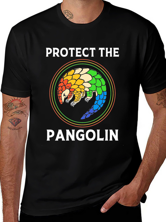 Protect the Pangolin T-Shirt Colorful Wildlife Tee