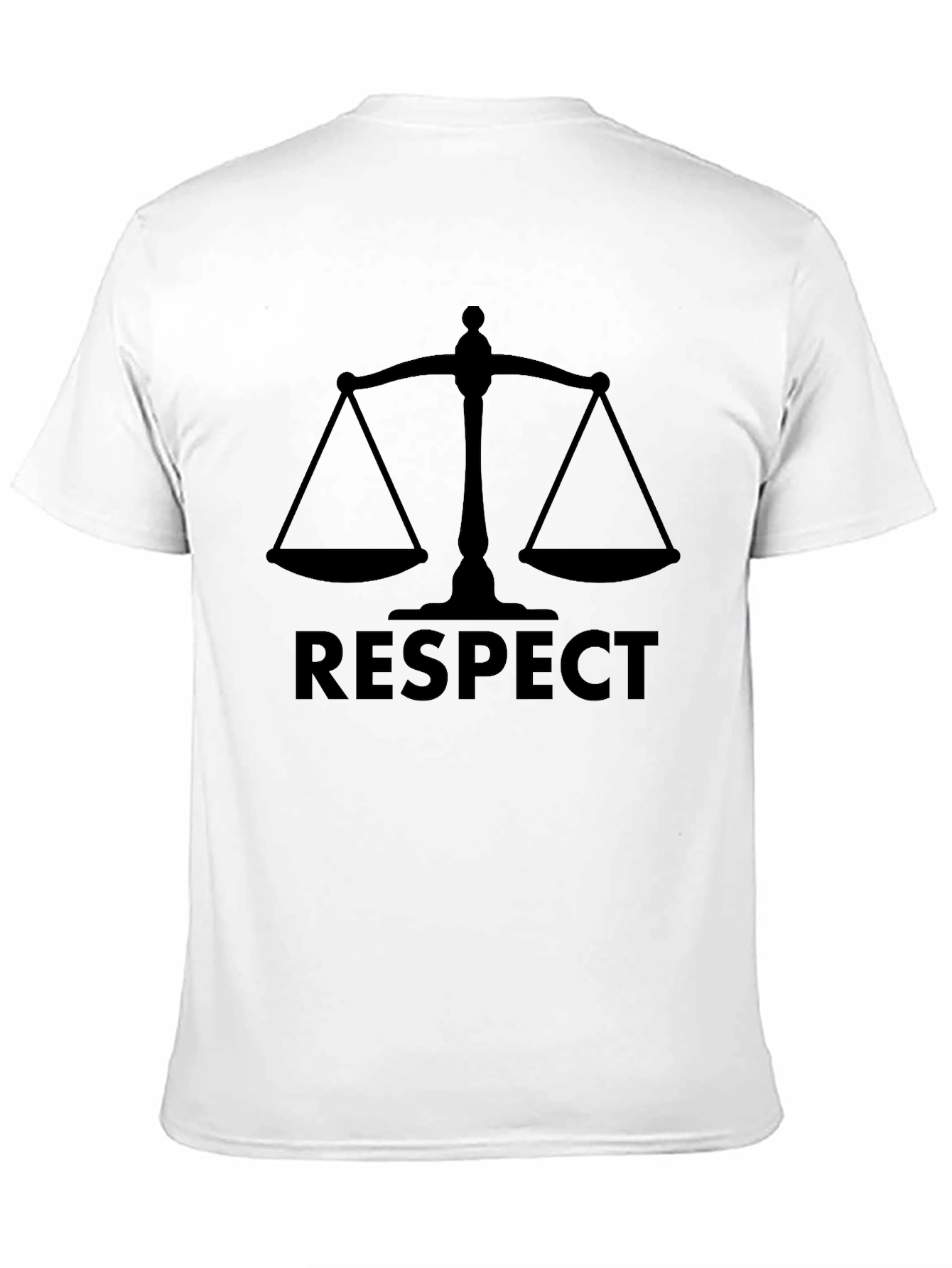 Respect Graphic T-Shirt - Scales of Justice Design