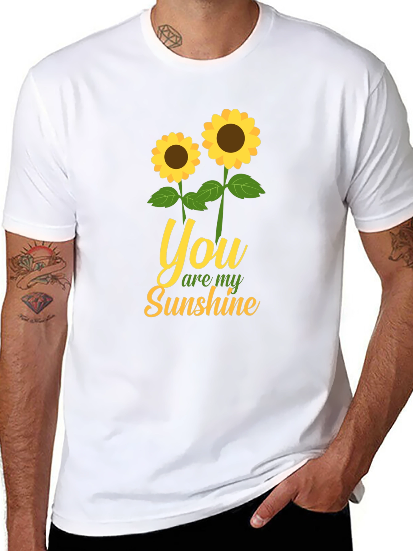 You Are My Sunshine Sunflower Graphic T-Shirt