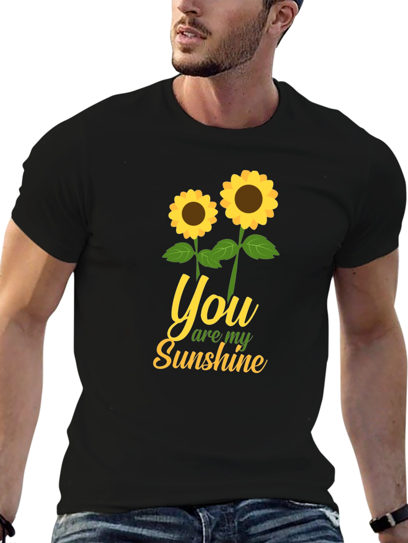 You Are My Sunshine Sunflower Graphic T-Shirt