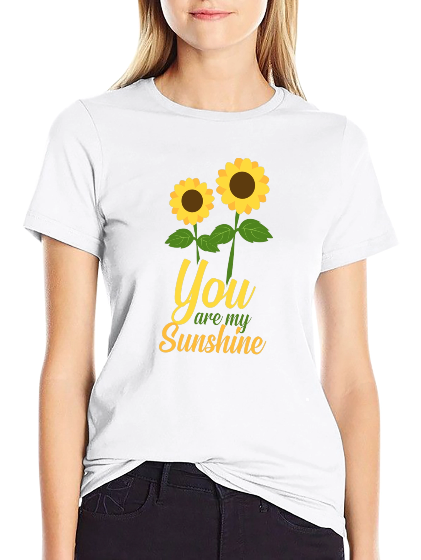 You Are My Sunshine Sunflower Graphic T-Shirt