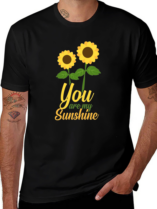 You Are My Sunshine Sunflower Graphic T-Shirt