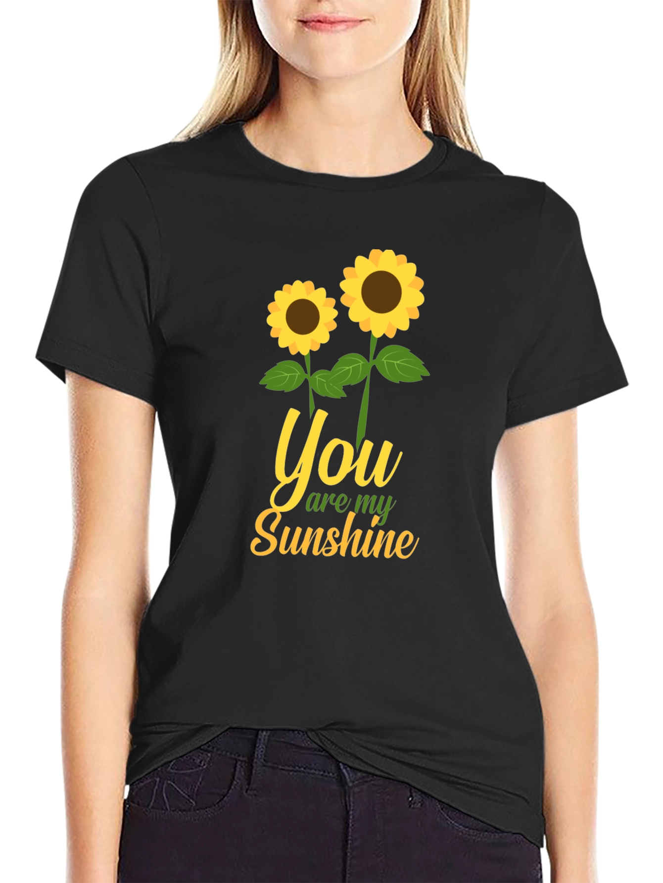 You Are My Sunshine Sunflower Graphic T-Shirt