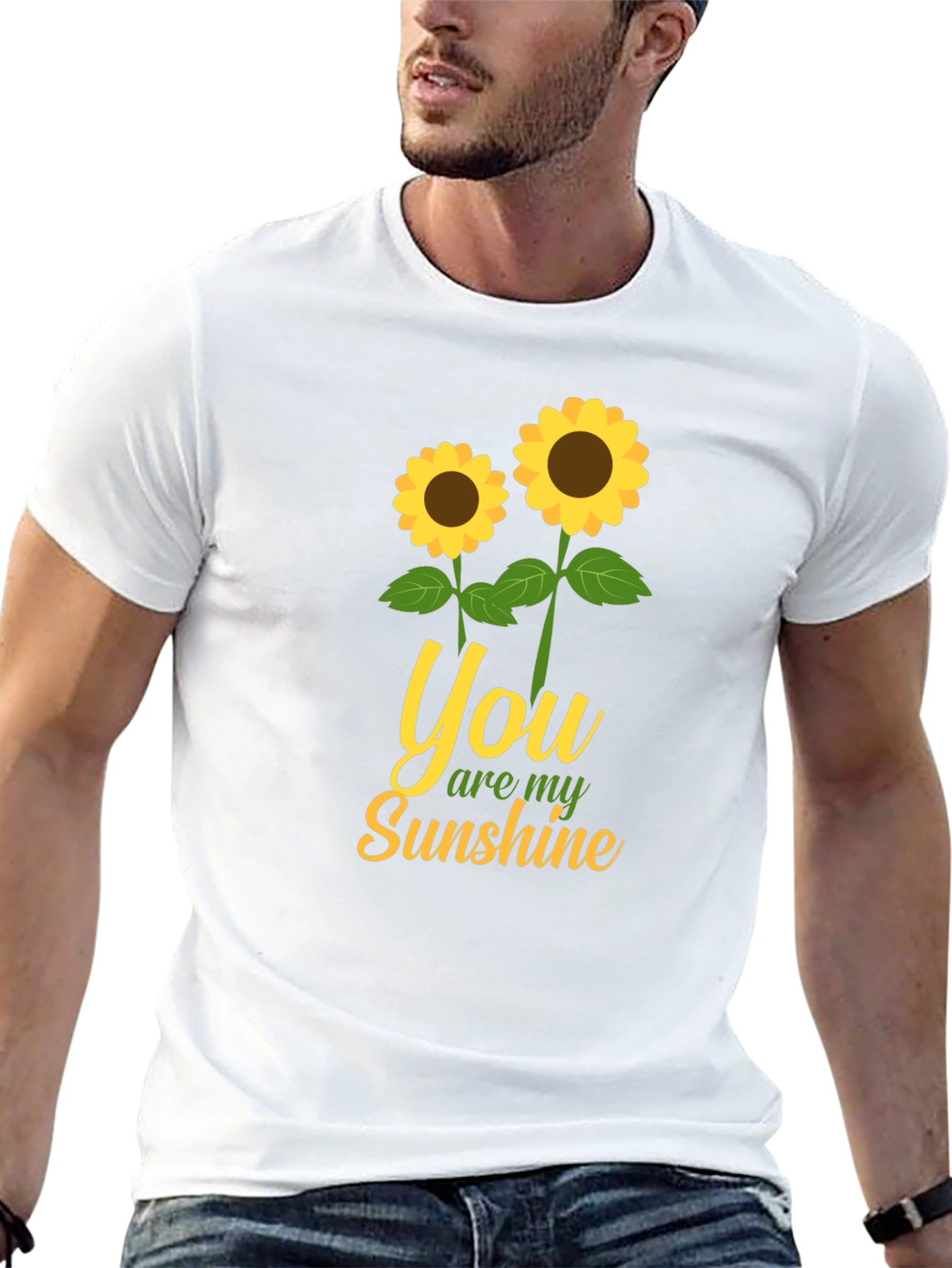 You Are My Sunshine Sunflower Graphic T-Shirt