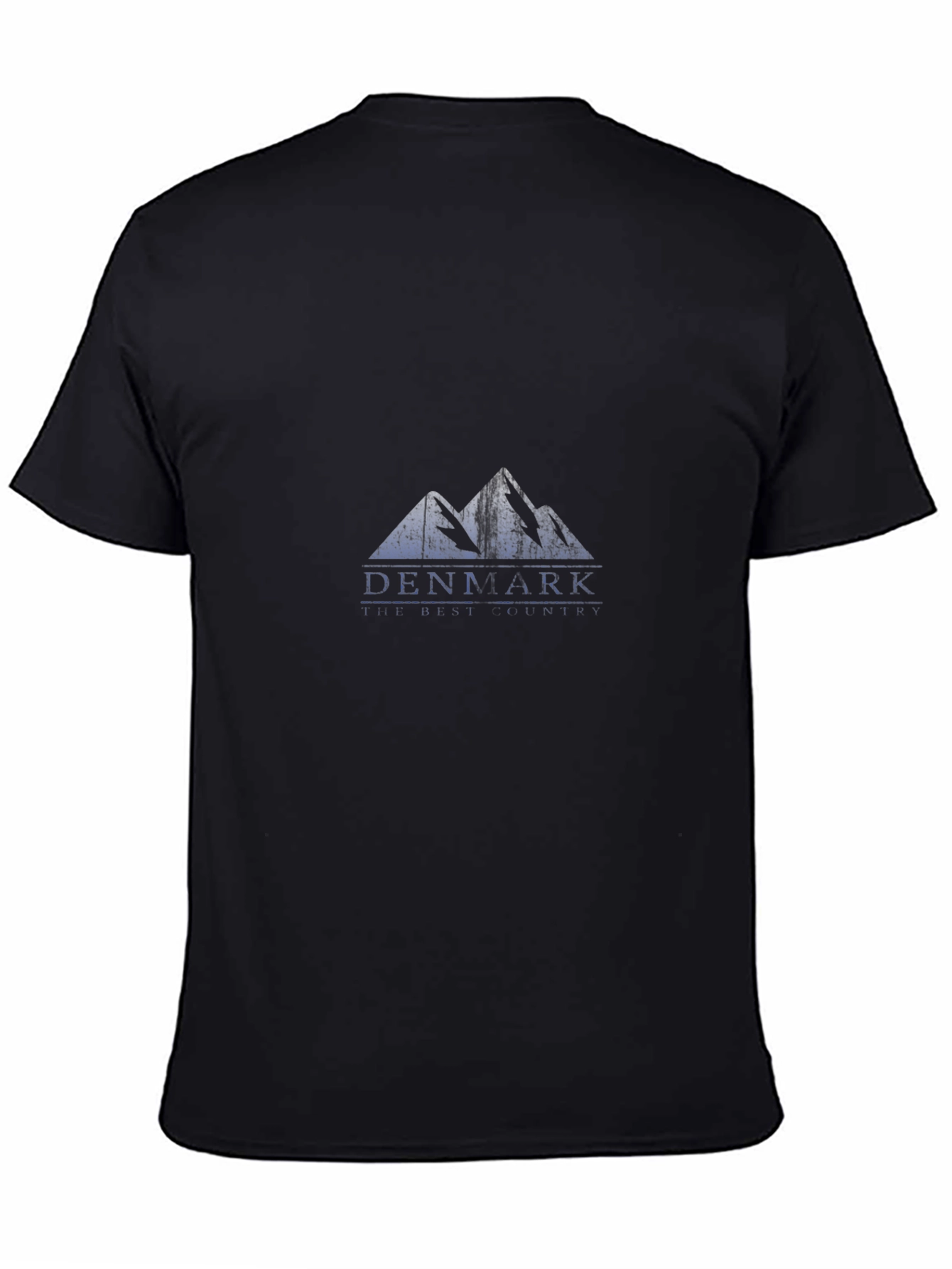 Denmark Mountain Graphic Black T-Shirt