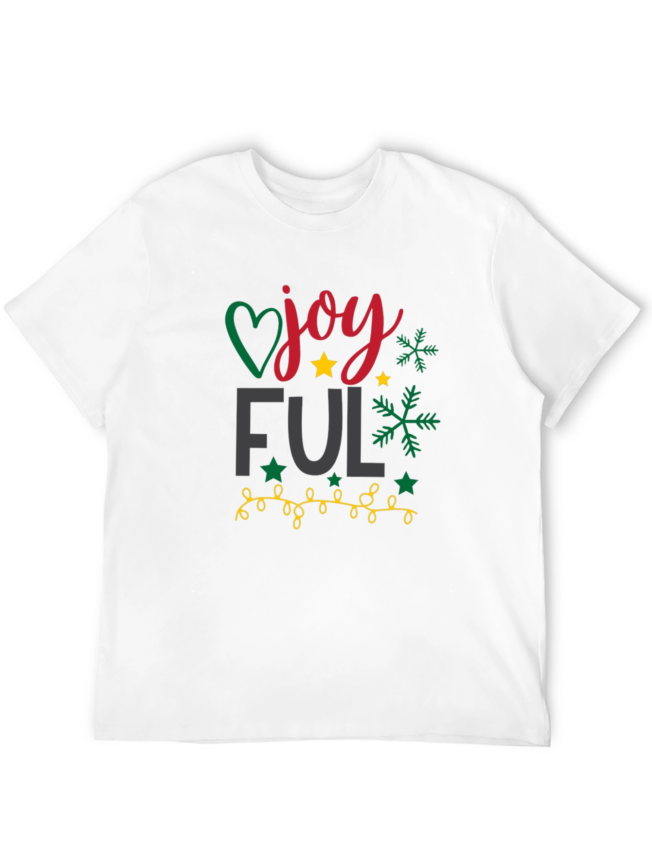 Joyful Holiday Graphic Tee - Black