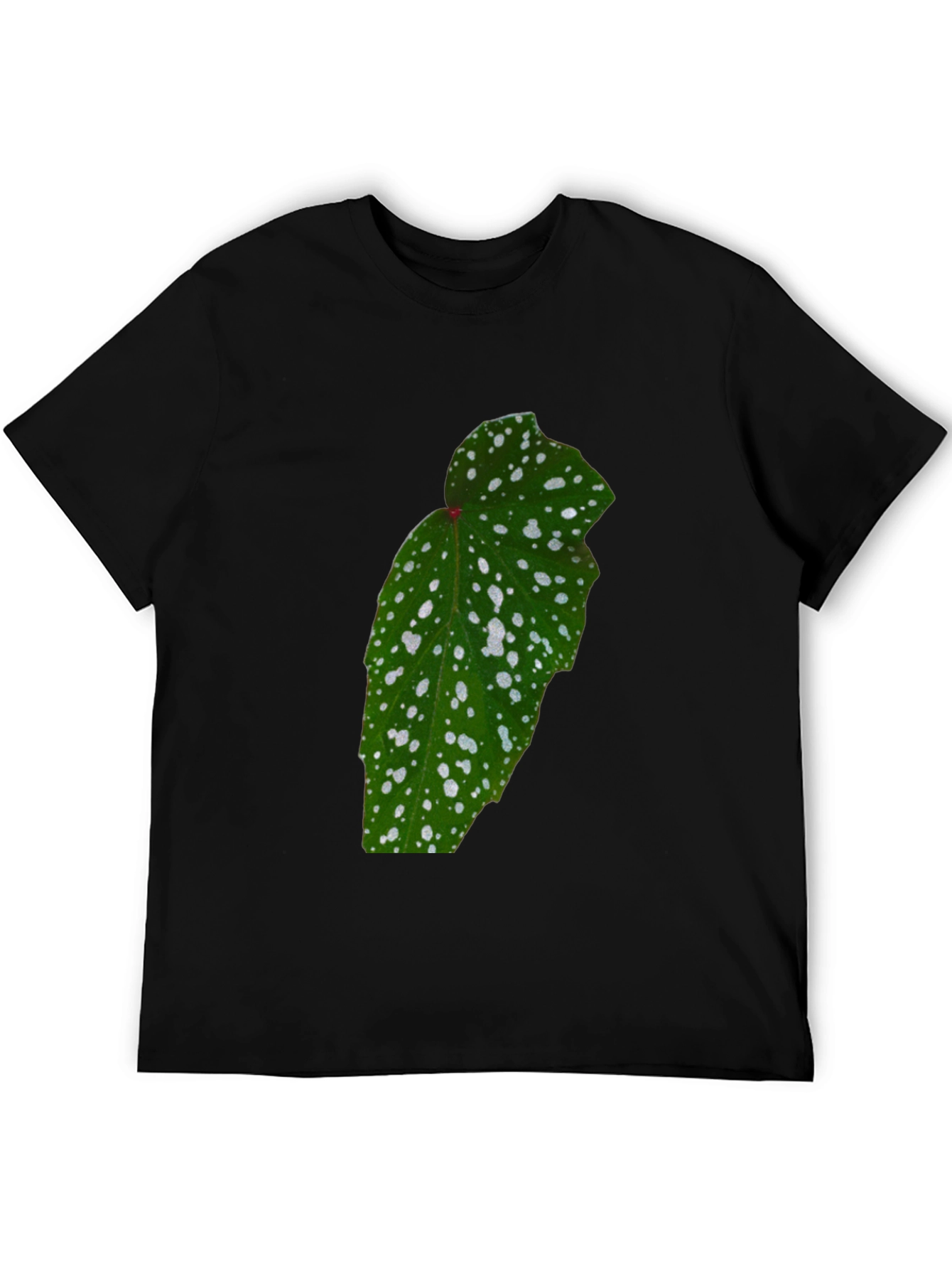 Botanical Begonia Black T-Shirt