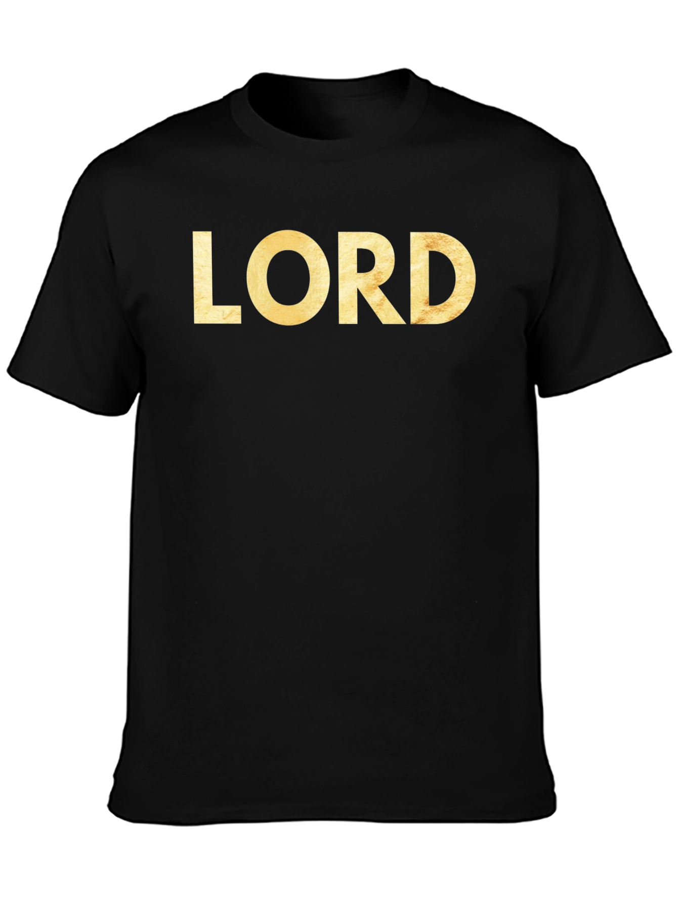 Mens LORD Graphic Print Black T-Shirt