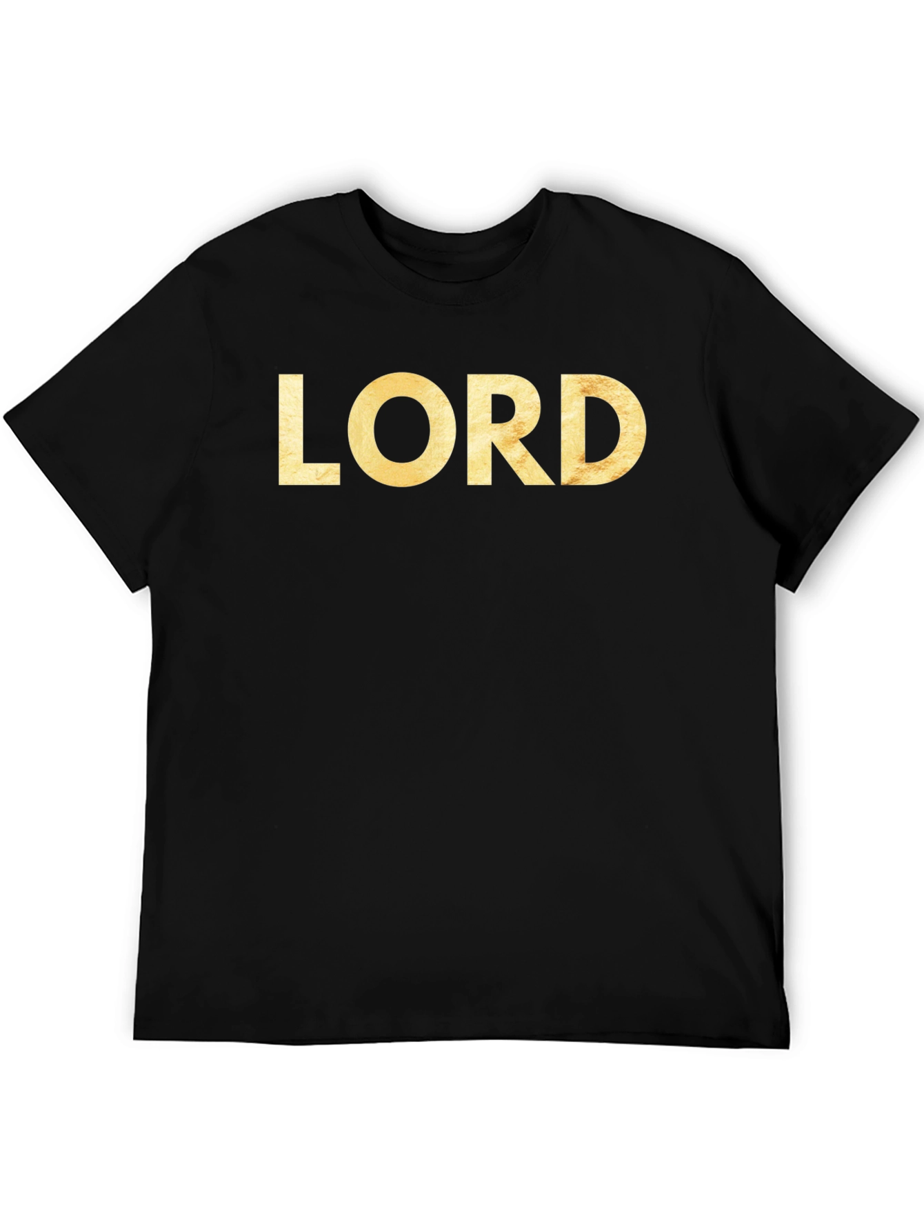 Mens LORD Graphic Print Black T-Shirt