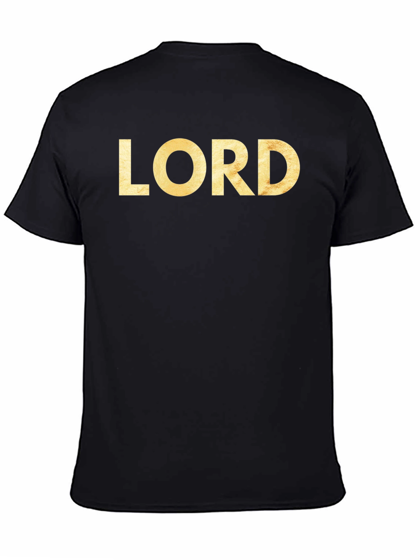 Mens LORD Graphic Print Black T-Shirt