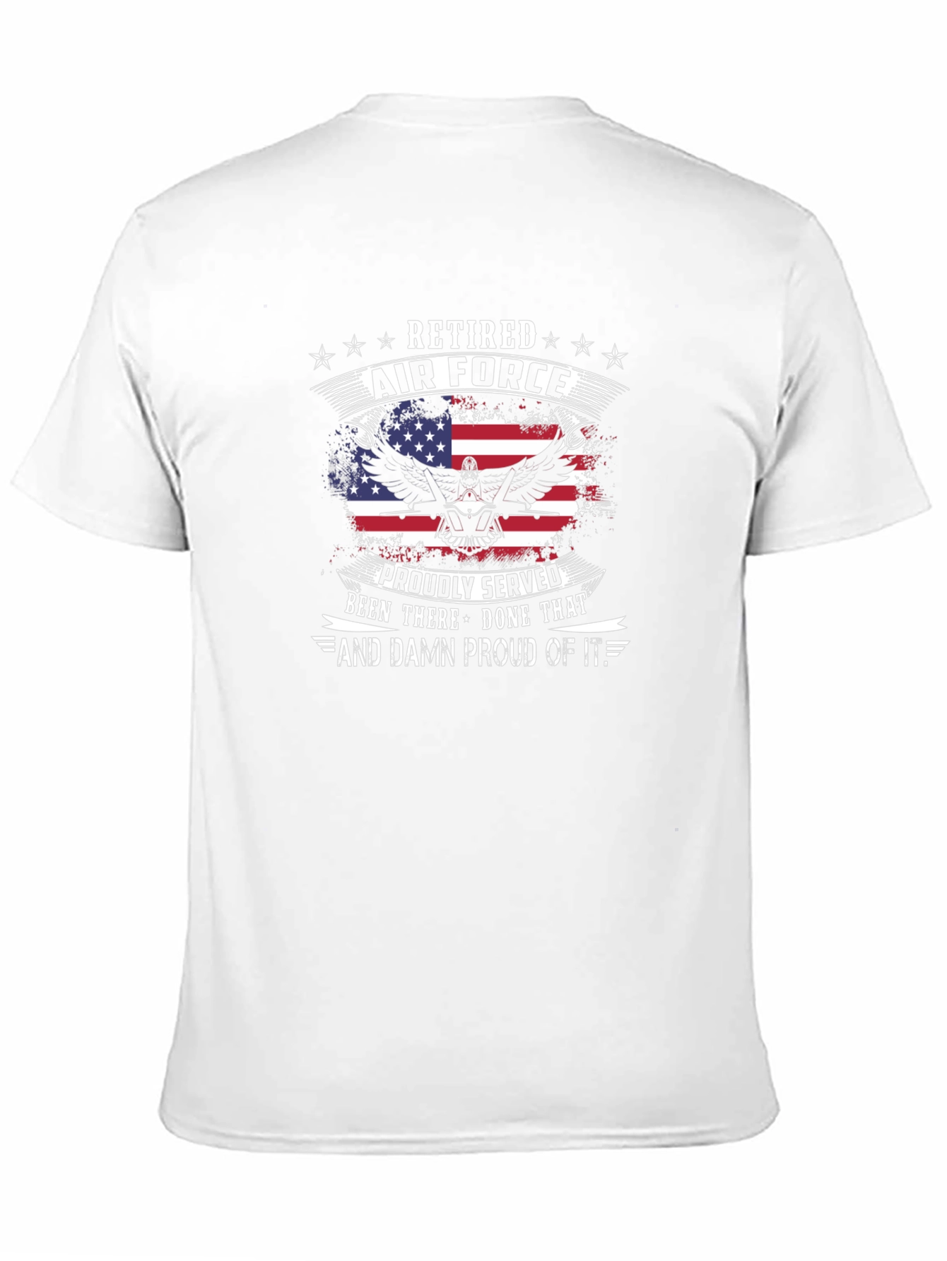 Retired Air Force Proudly Served T-Shirt