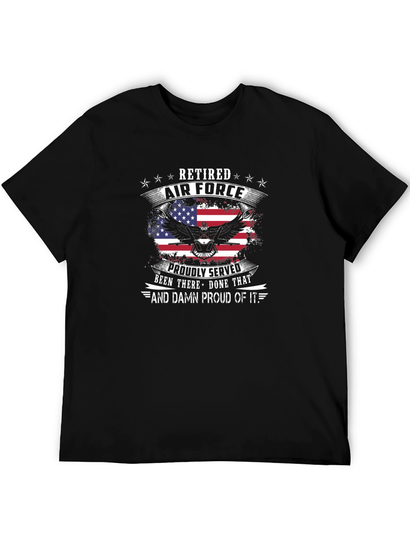 Retired Air Force Proudly Served T-Shirt