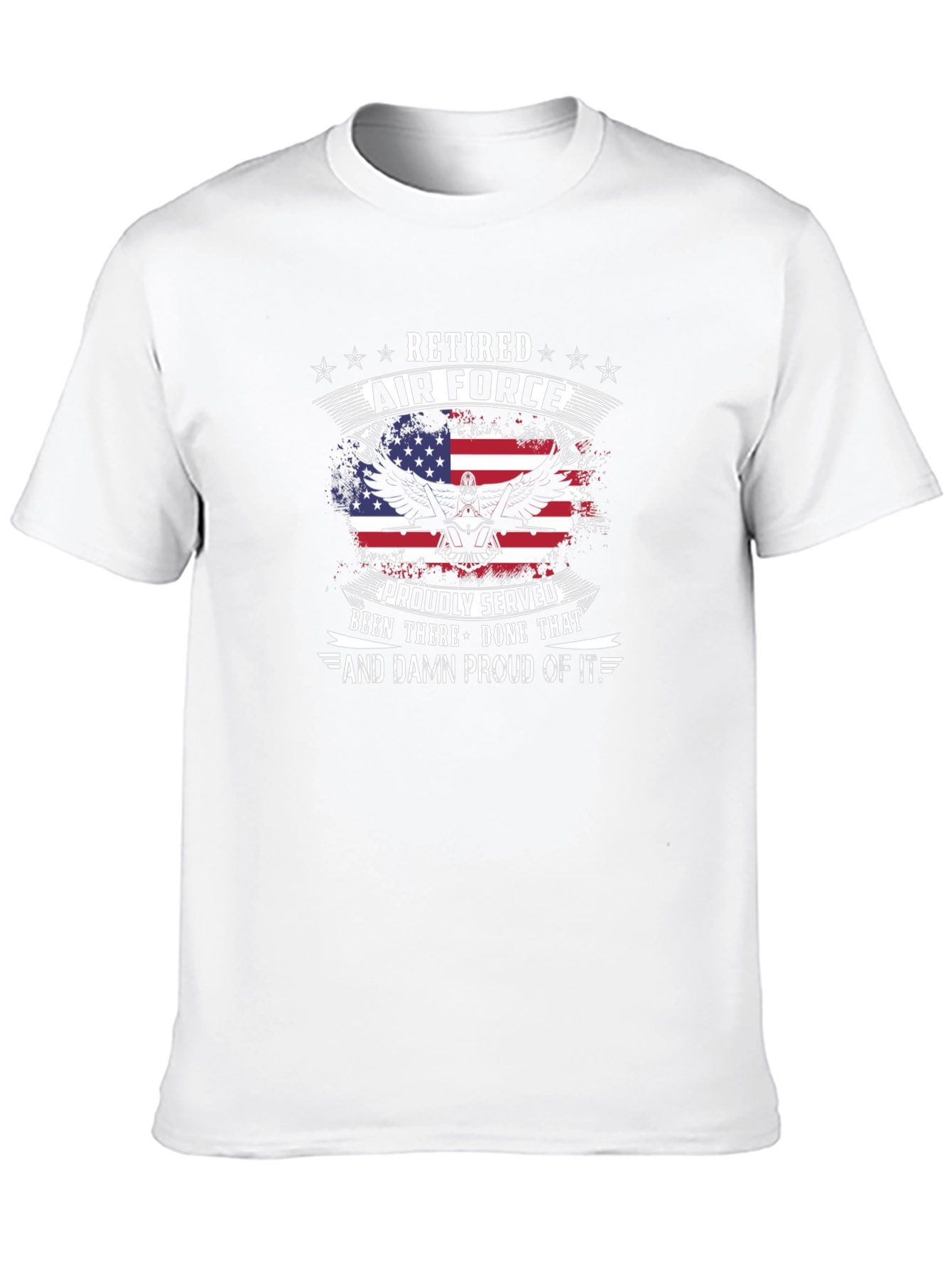 Retired Air Force Proudly Served T-Shirt