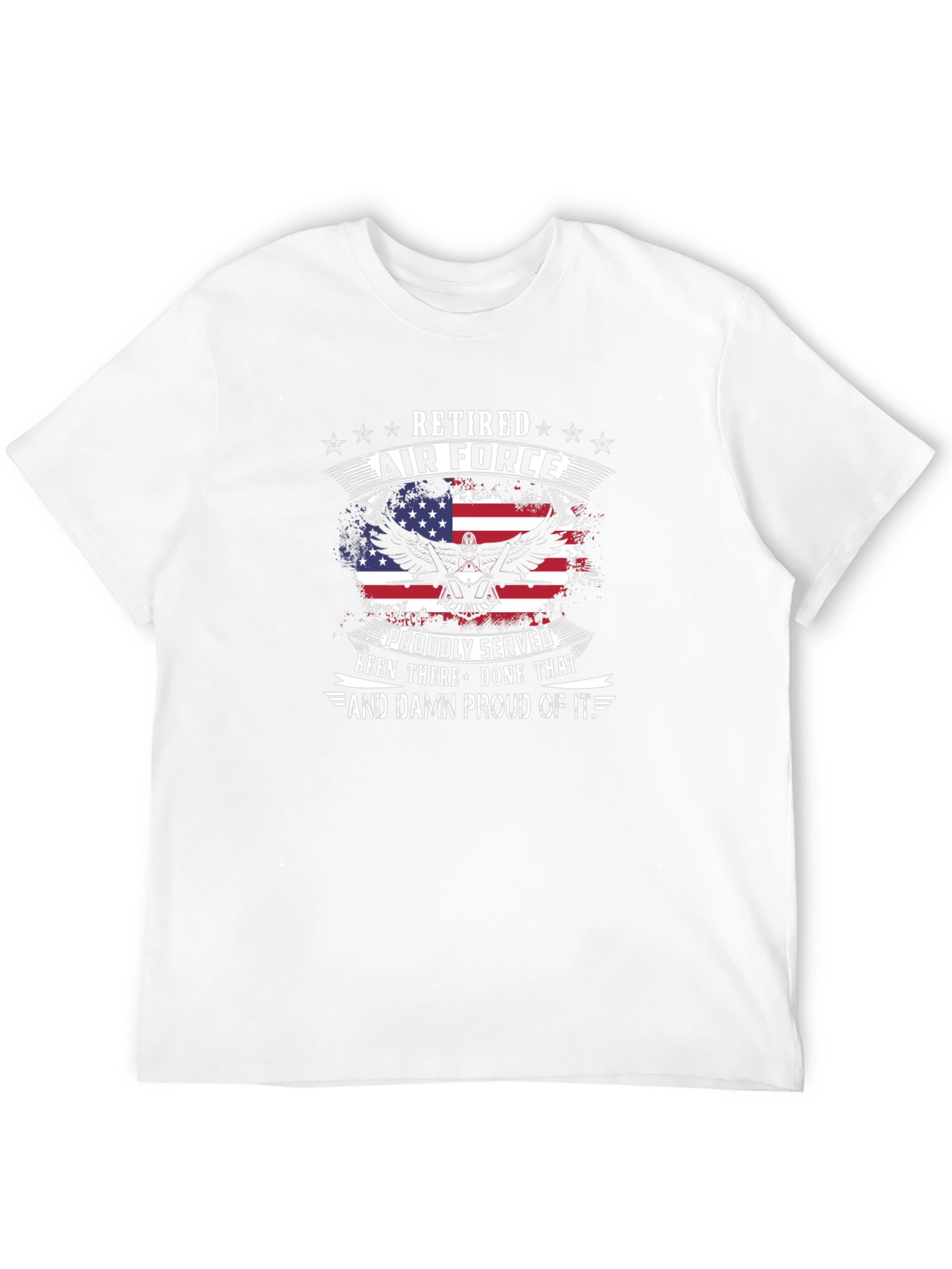 Retired Air Force Proudly Served T-Shirt