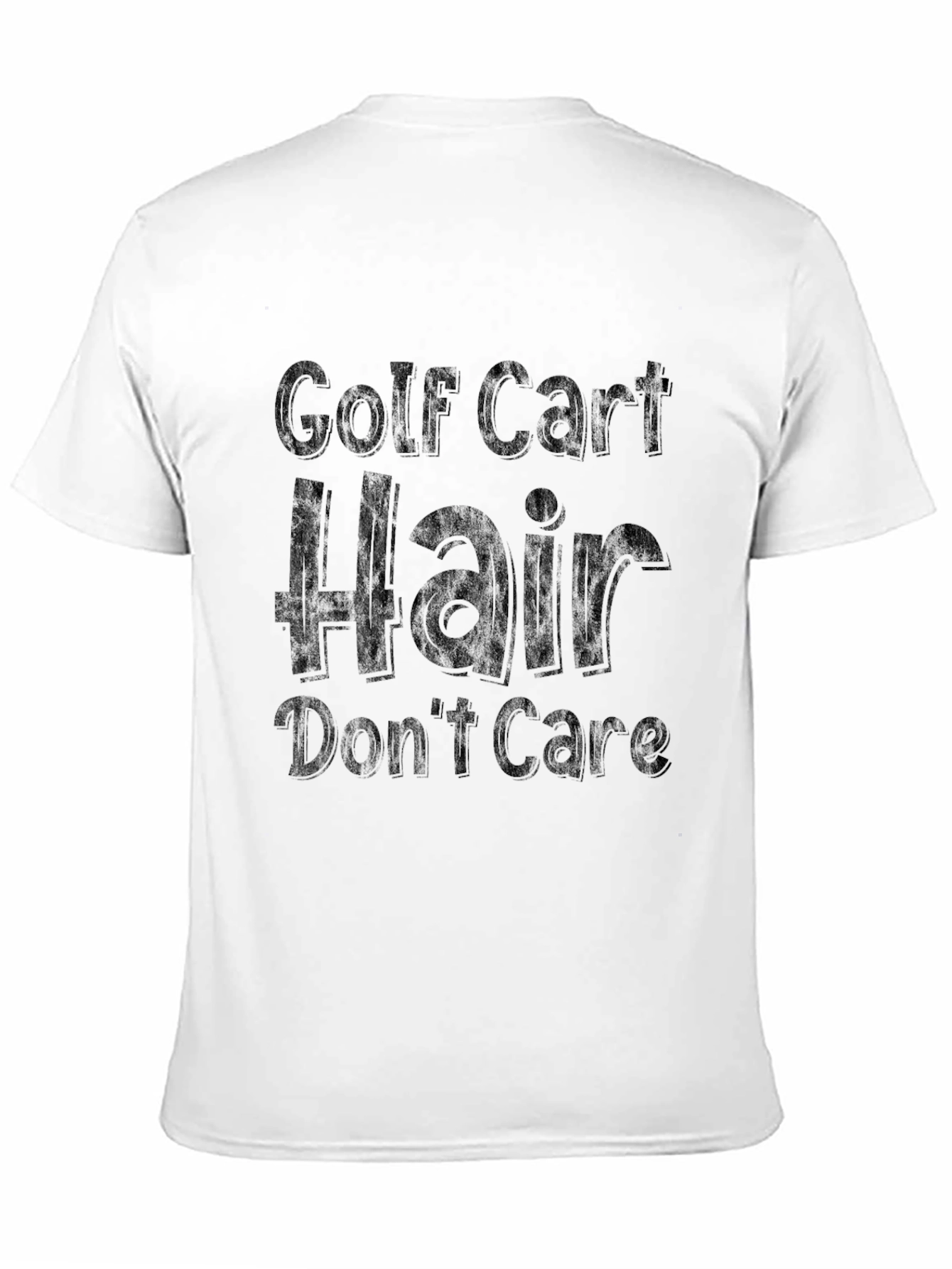 Golf Cart Hair Dont Care Graphic Tee