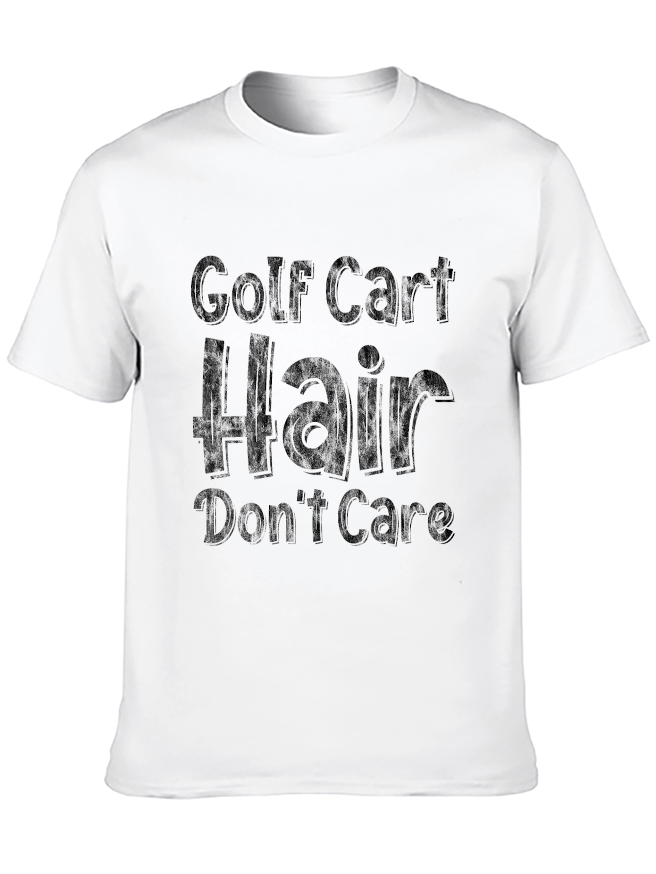 Golf Cart Hair Dont Care Graphic Tee