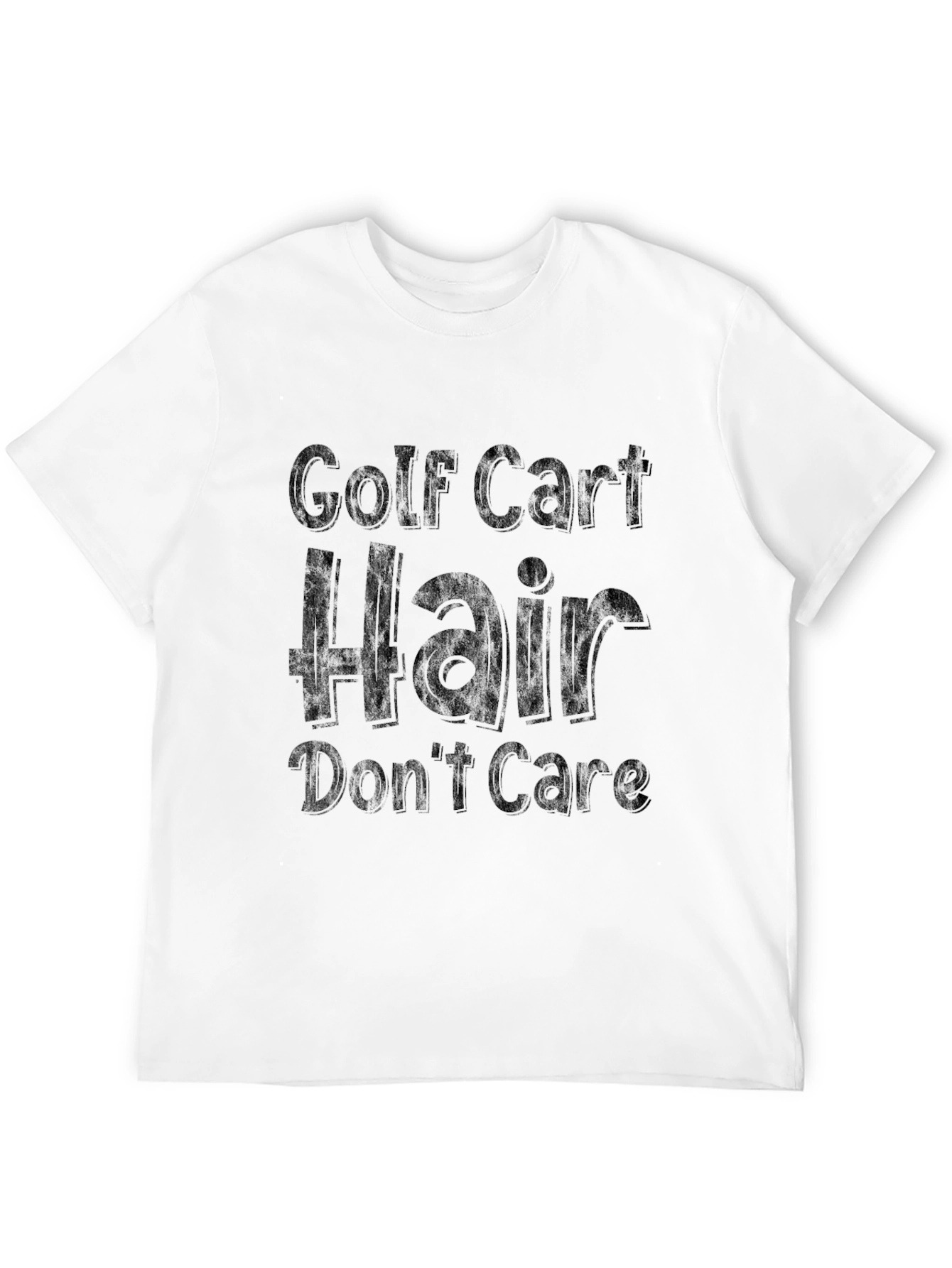 Golf Cart Hair Dont Care Graphic Tee