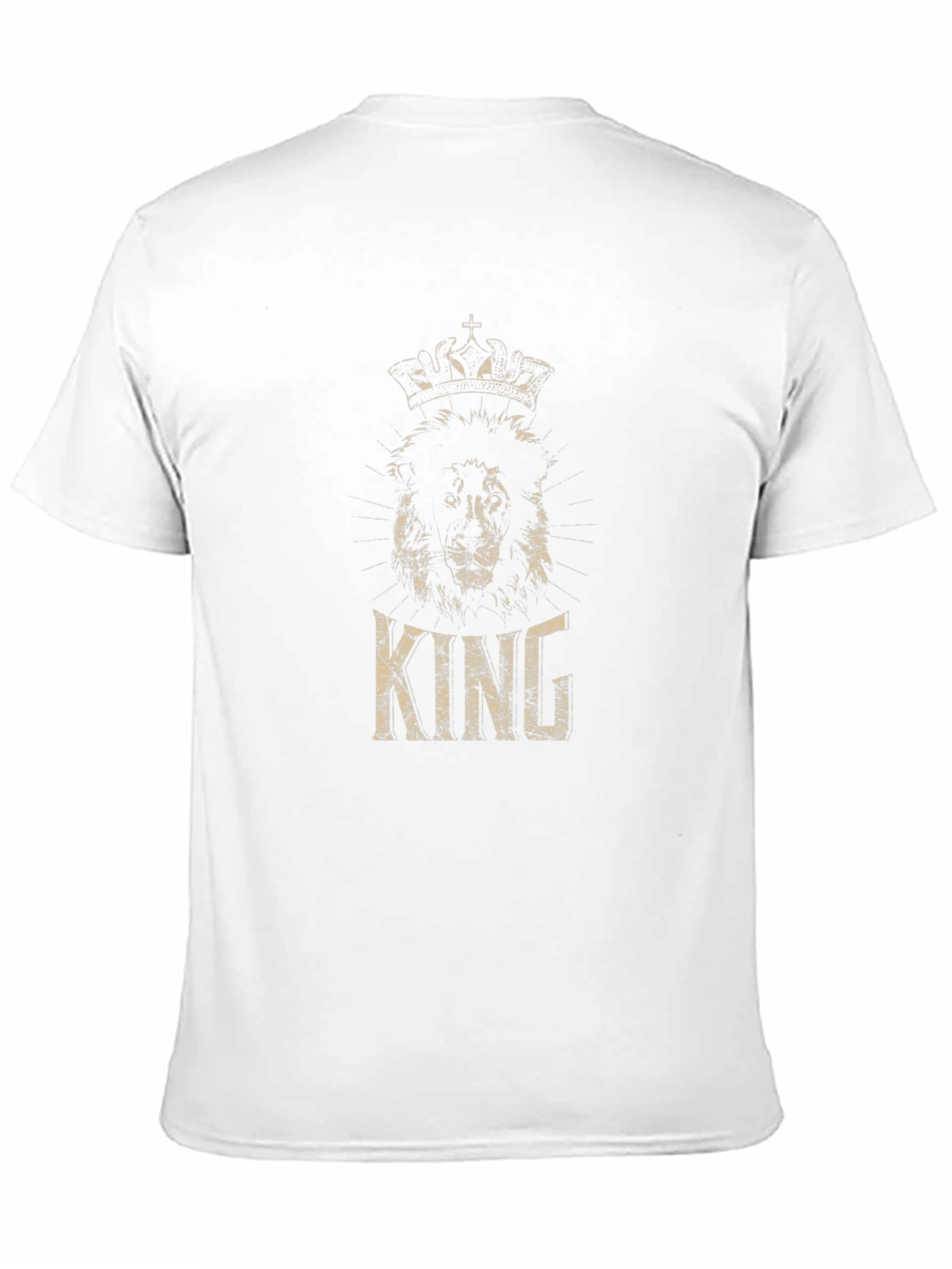 King Lion Crown Black T-Shirt